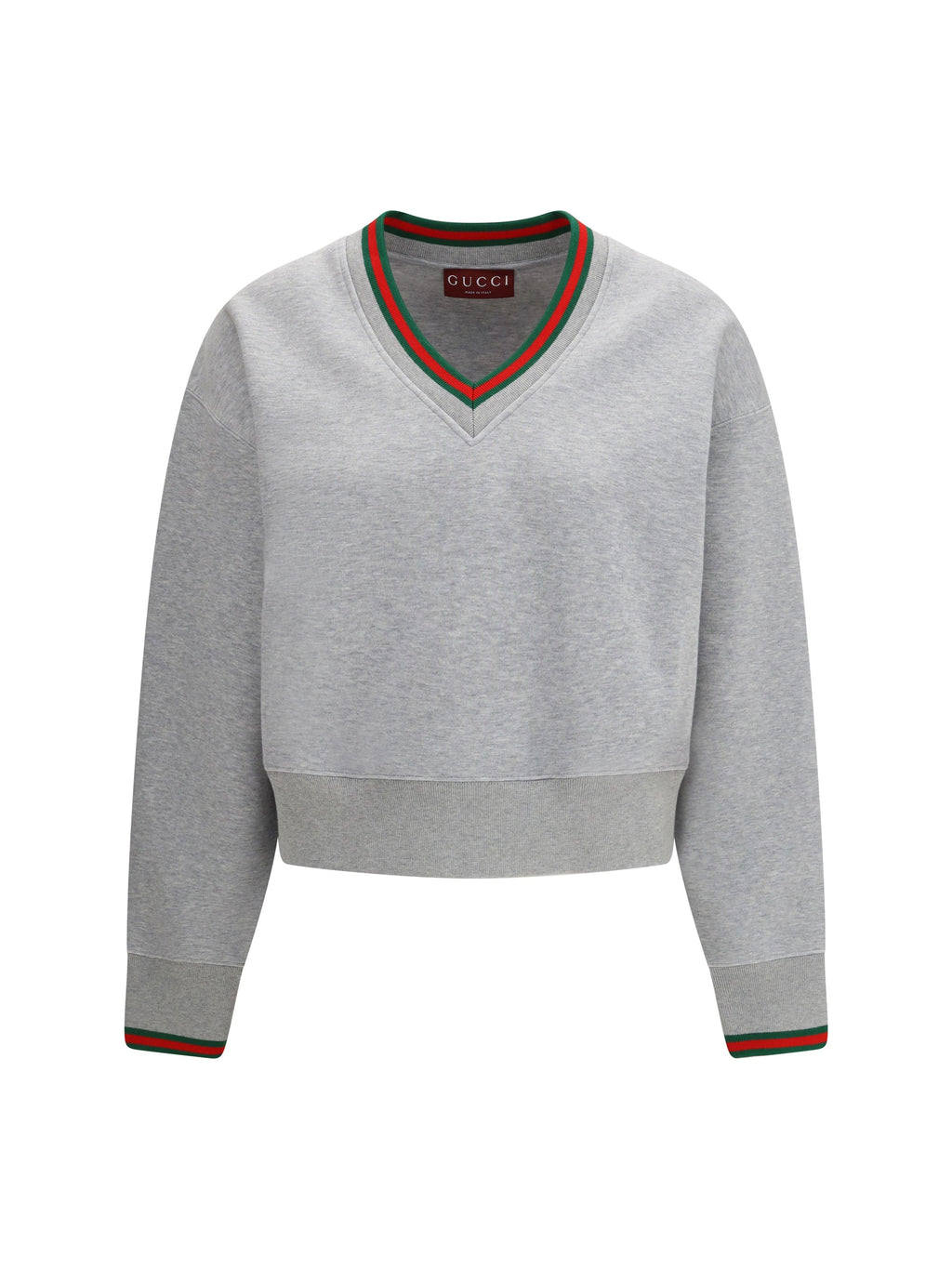 Gucci Women Web Cotton Jersey Sweatshirt