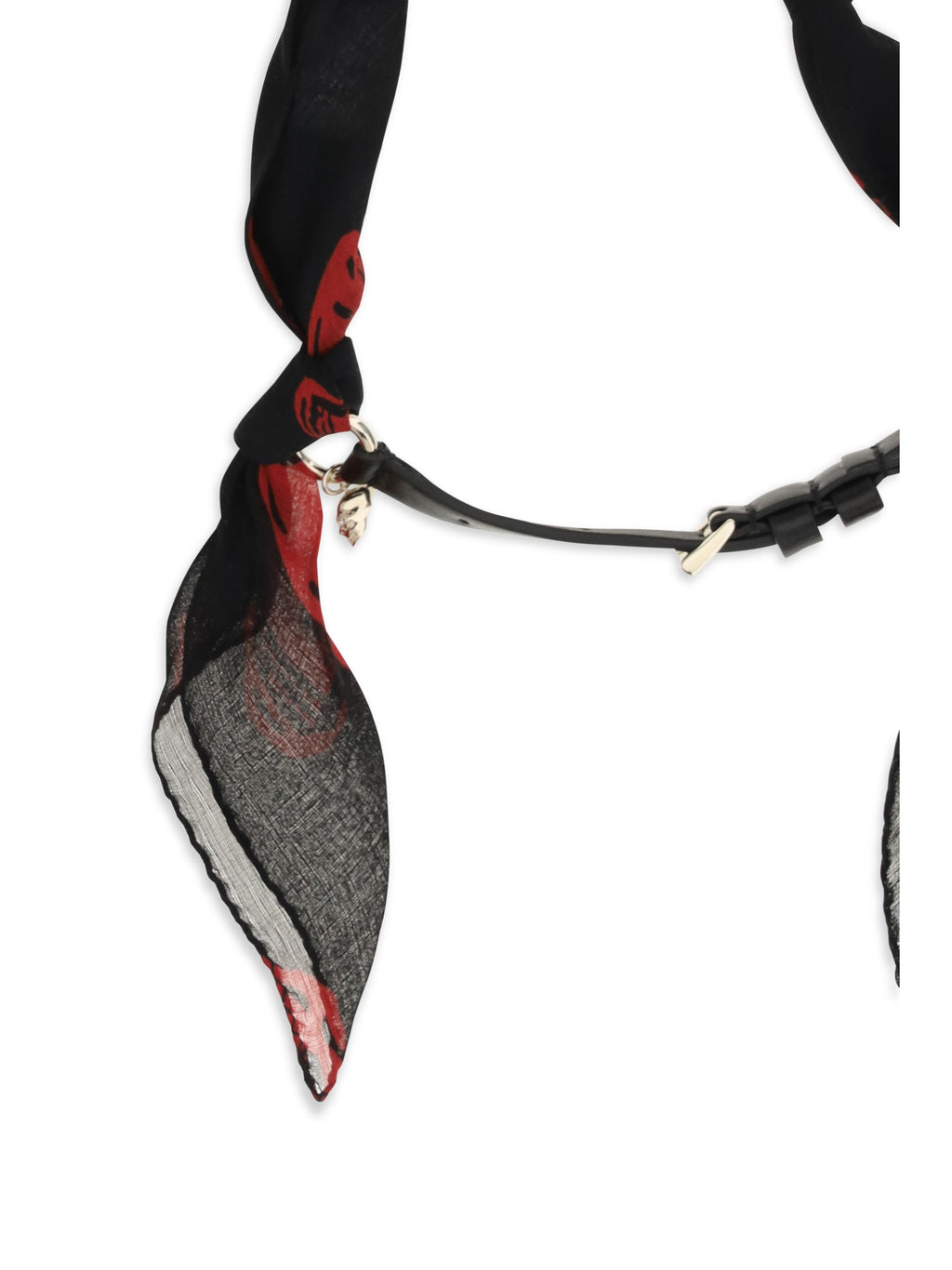 Alexander Mcqueen Women Double-Wrap Skull Scarf Bracelet