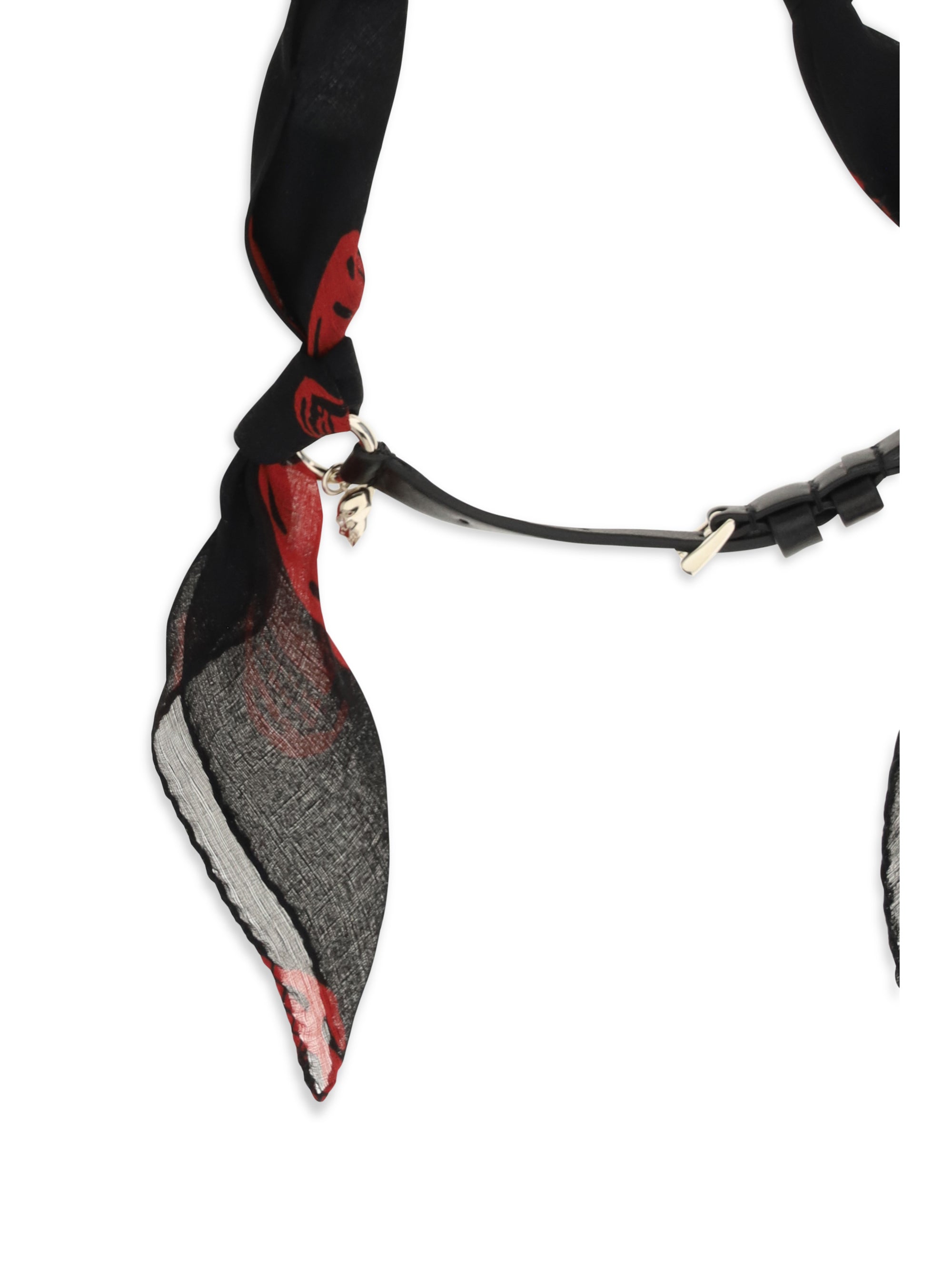 Alexander Mcqueen Women Double-Wrap Skull Scarf Bracelet