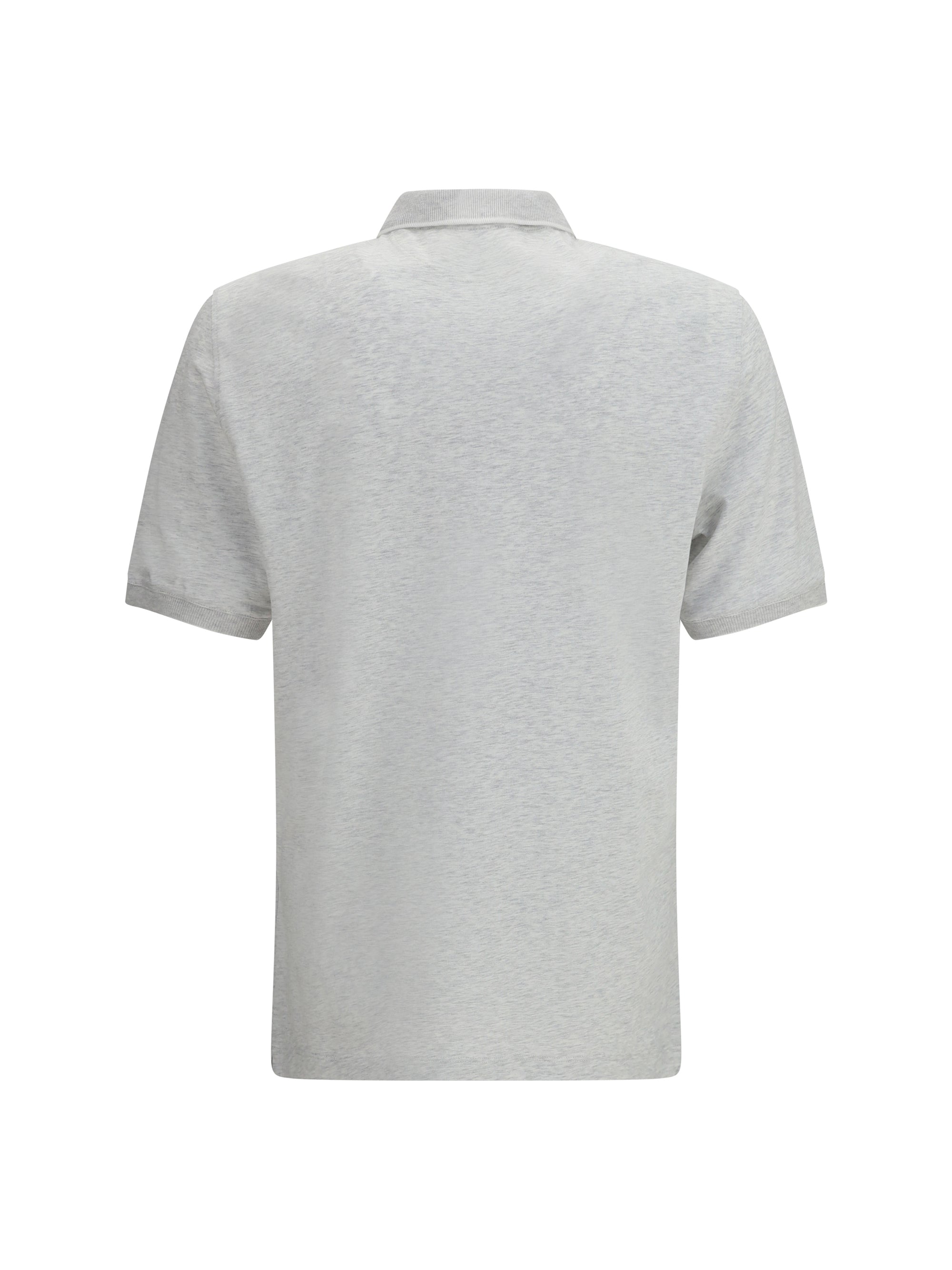 Brunello Cucinelli Men Polo In Cotton Jersey With Short Sleeves