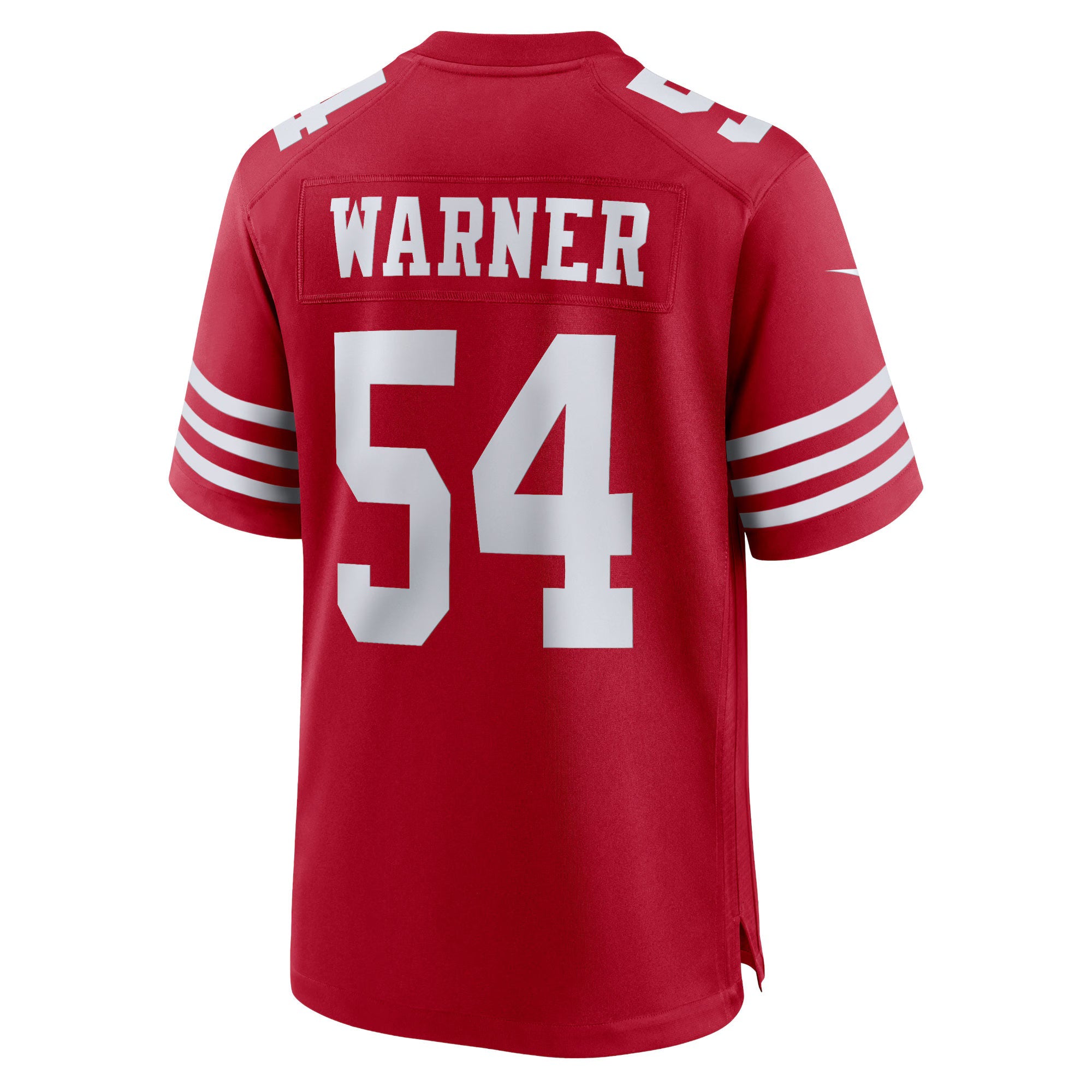 San Francisco 49ers Fred Warner Scarlet Team Game Player Jersey