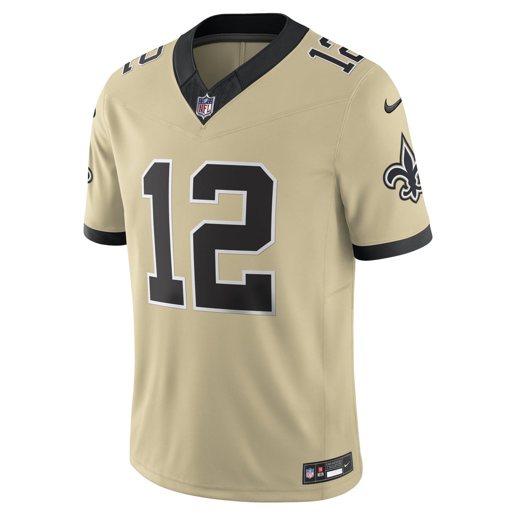 New Orleans Saints Chris Olave Gold Alternate Gameday Golds Alternate Vapor F.U.S.E. Limited Jersey