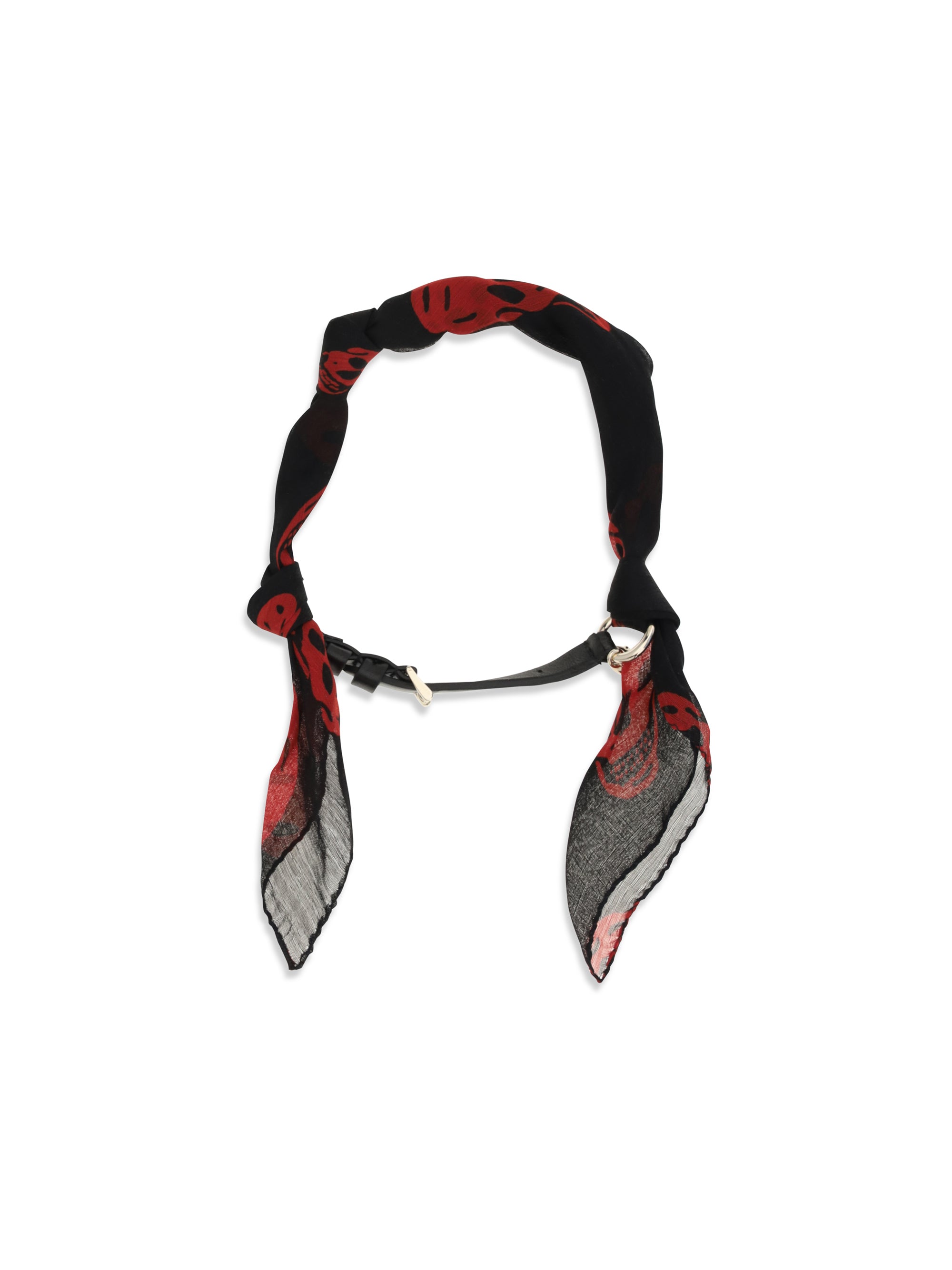 Alexander Mcqueen Women Double-Wrap Skull Scarf Bracelet