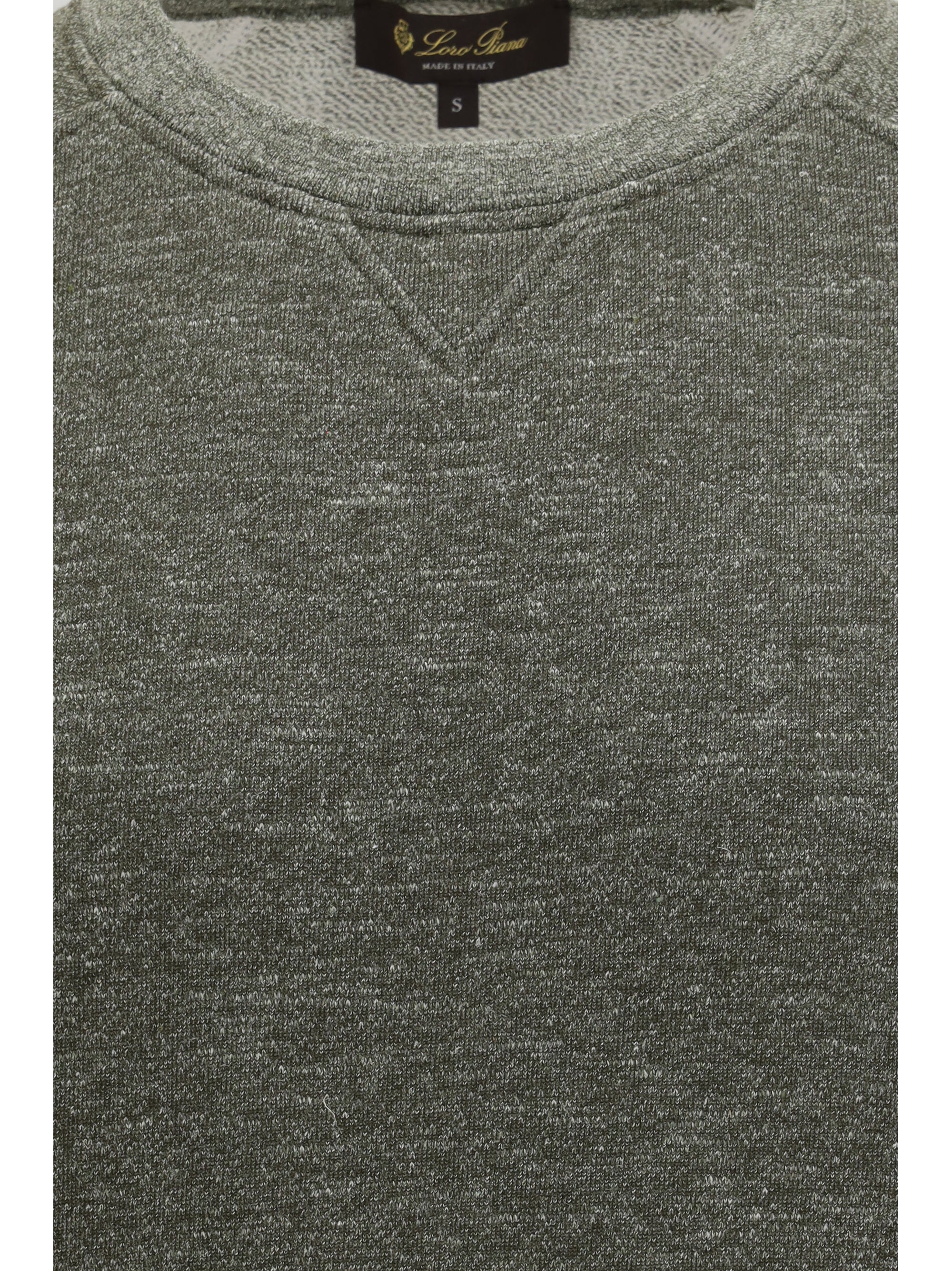 Loro Piana Men Cotton Crew Neck Sweatshirt