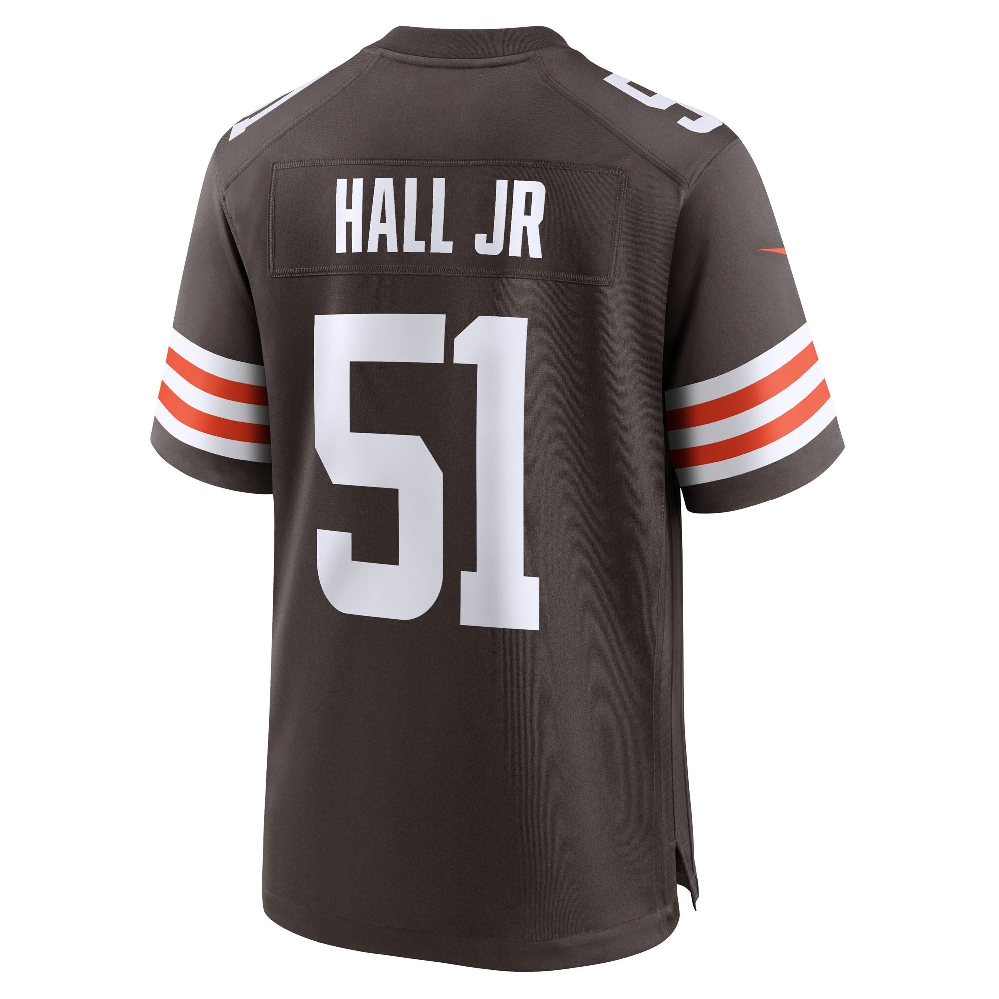 Cleveland Browns Mike Hall Jr. Brown Team Game Jersey