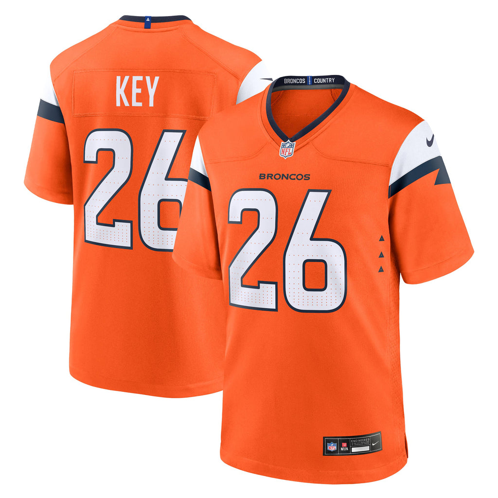 Denver Broncos Devon Key Orange Team Game Jersey