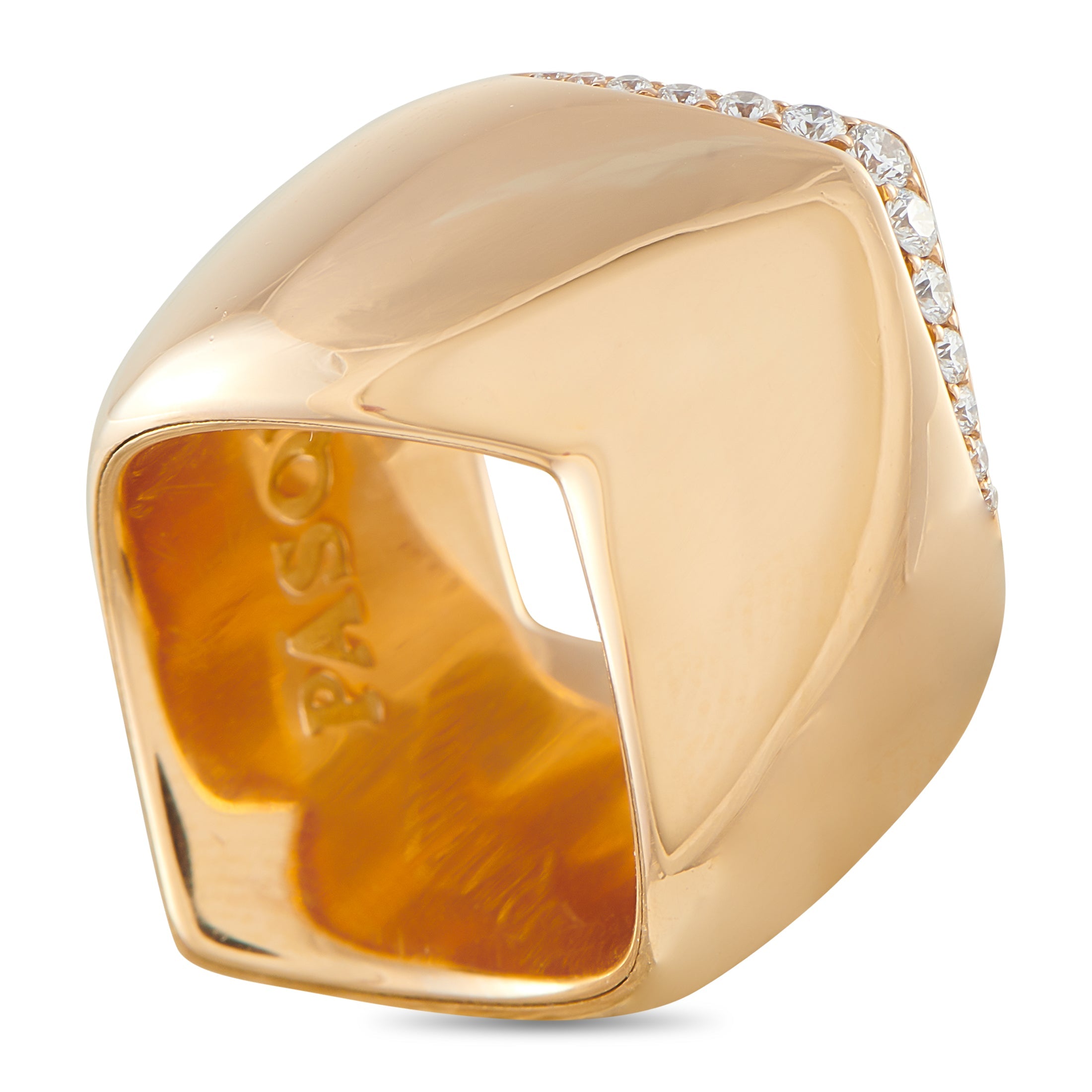 Pasquale Bruni 18K Rose Gold 0.20ct Diamond Ring PB10-041526