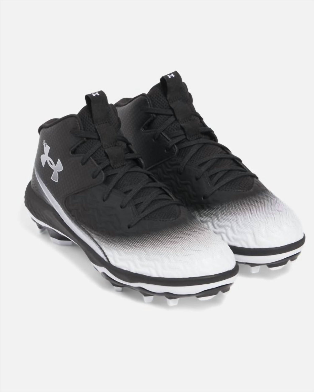 Men's Spotlight Mid Football Cleats In Black / White
