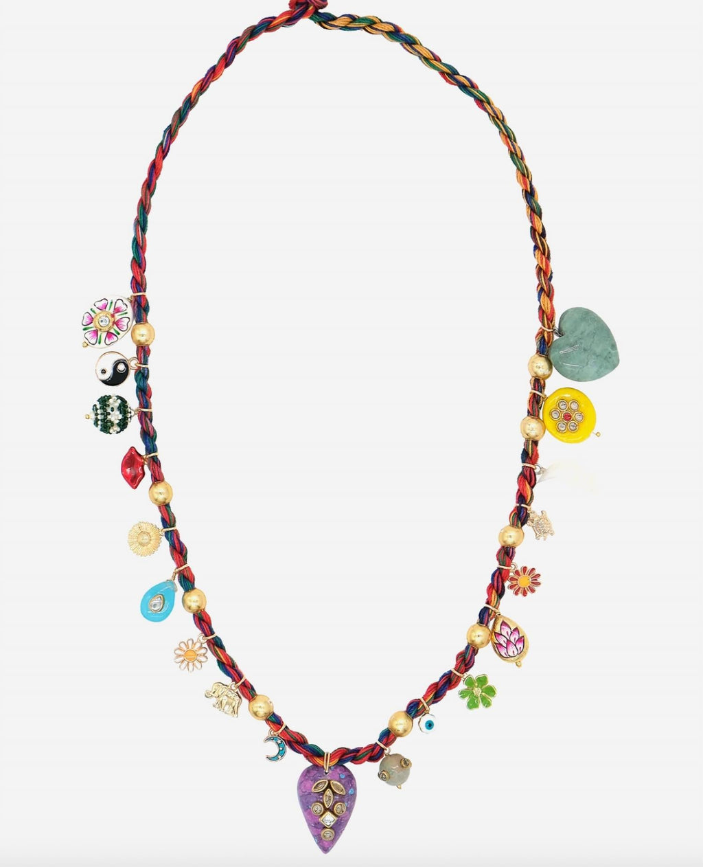 Women's Charm Necklace In Joy Heart