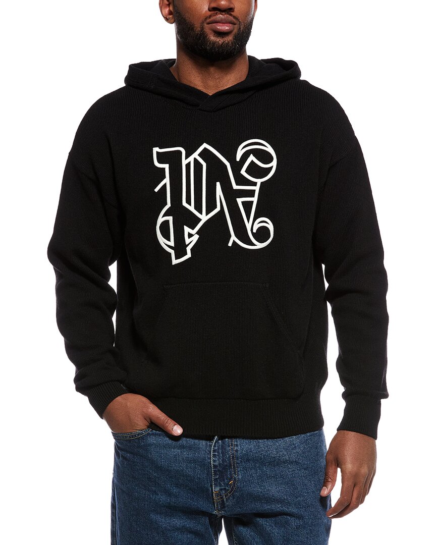 Palm Angels Wool & Cashmere-Blend Hooded Sweatshirt