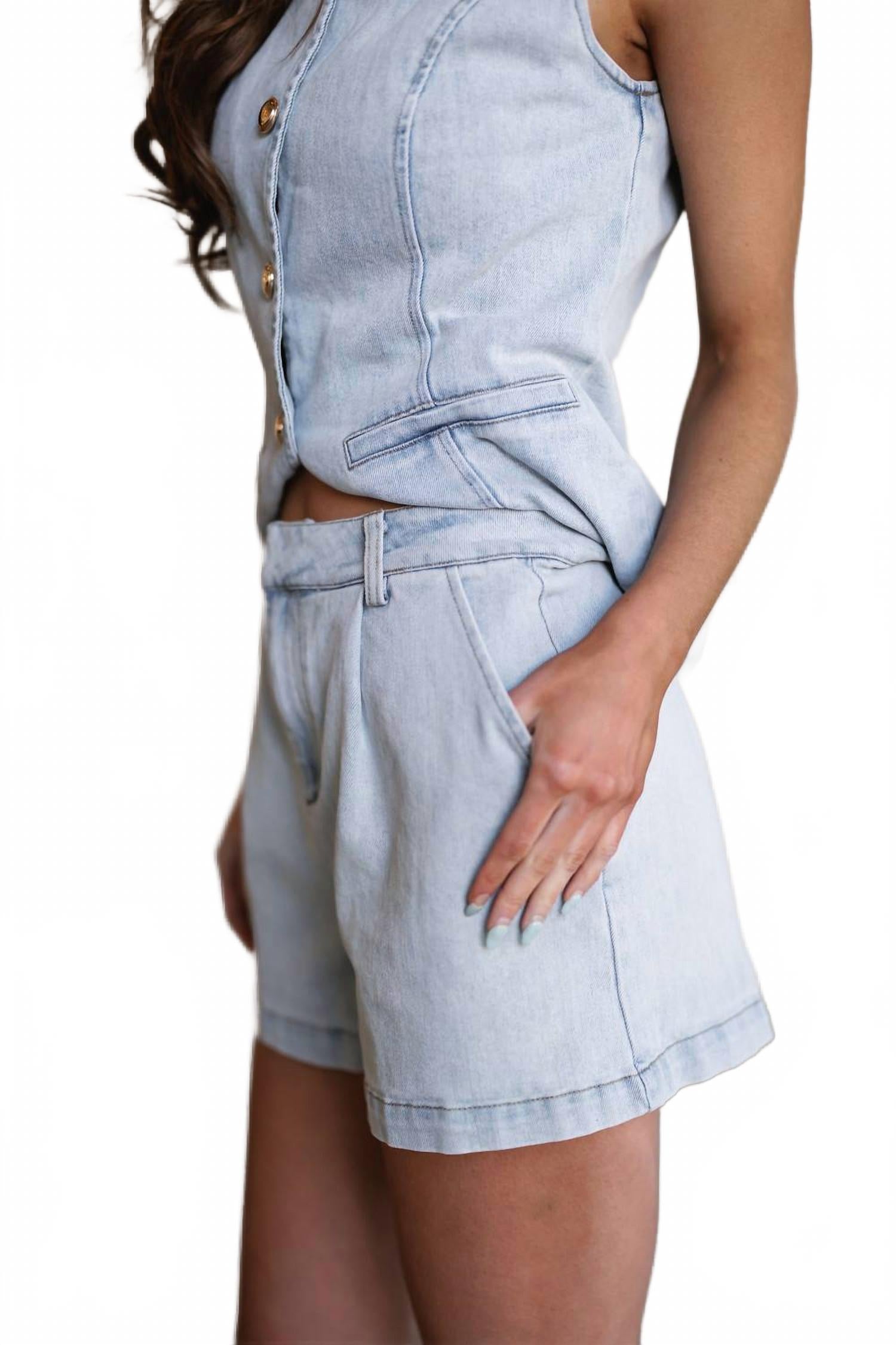 Women's Serene Sky Shorts In Blue
