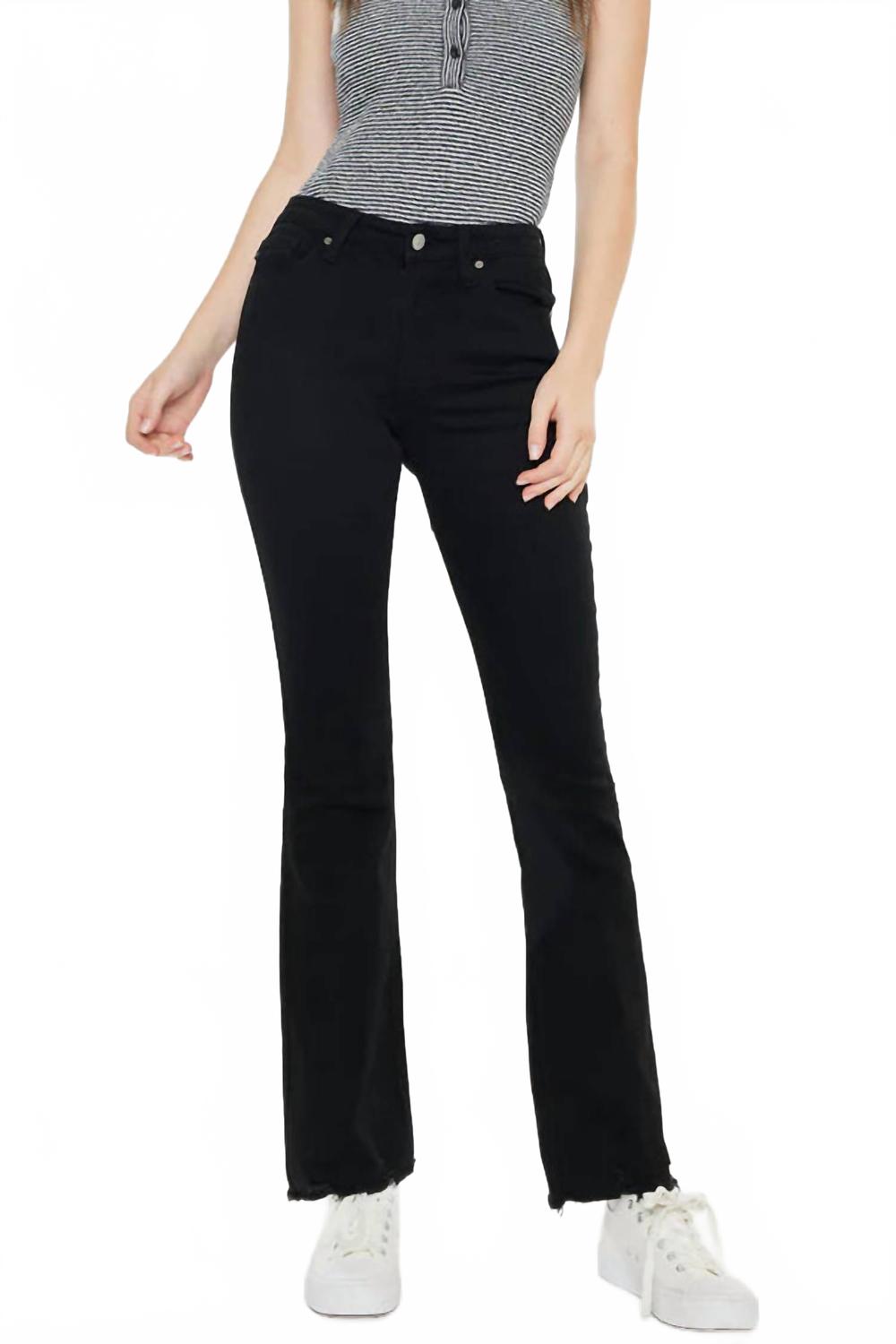 High Rise Bootcut Jean In Black