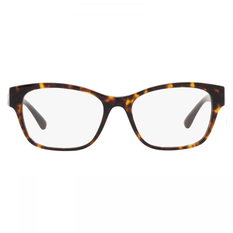Versace Eyeglasses Cat Eye Full Rim, Havana Frame And Clear Demo Lenses Lens Ve3306108