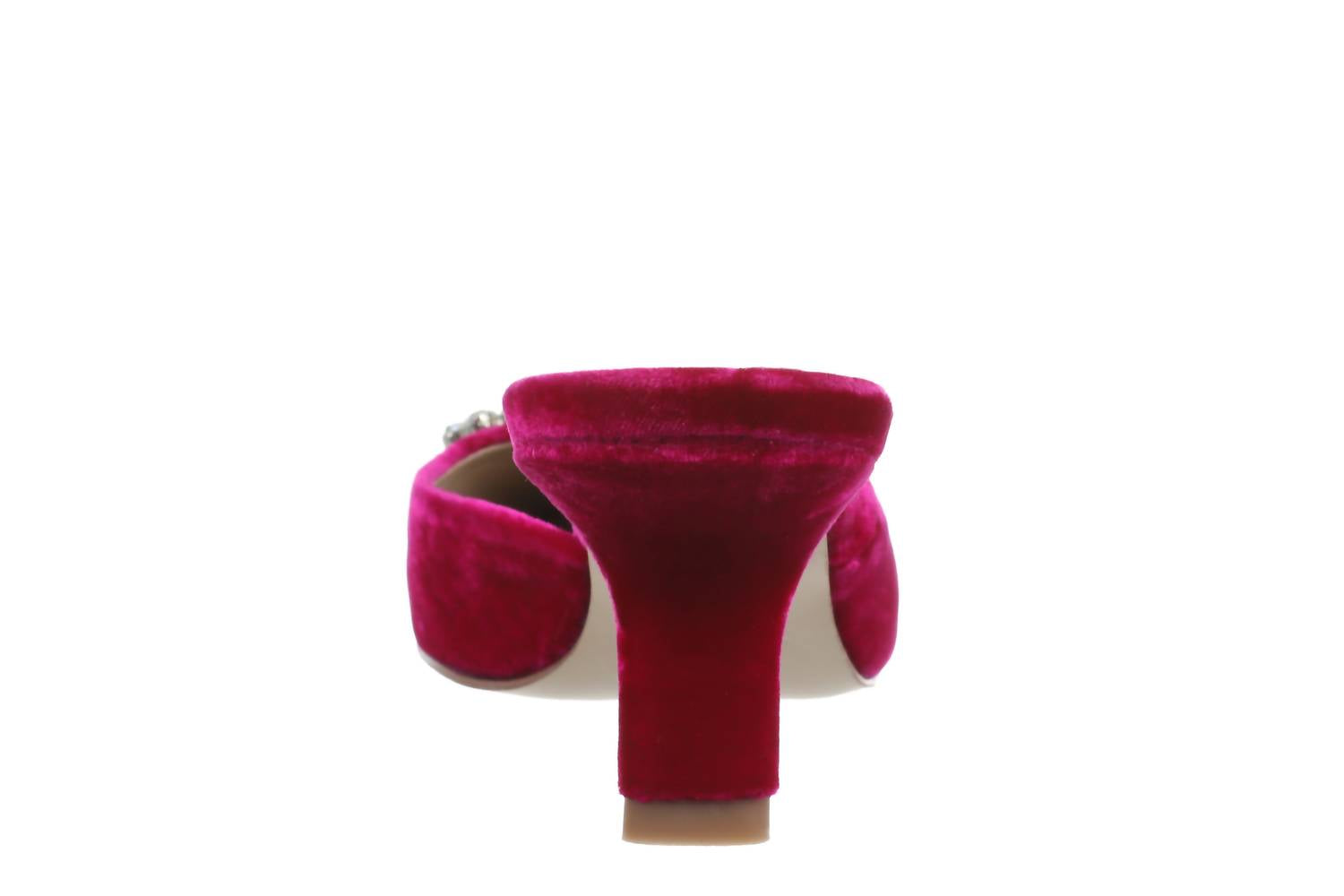 Women's Britt Jewel Mules In Raseberry Velvet