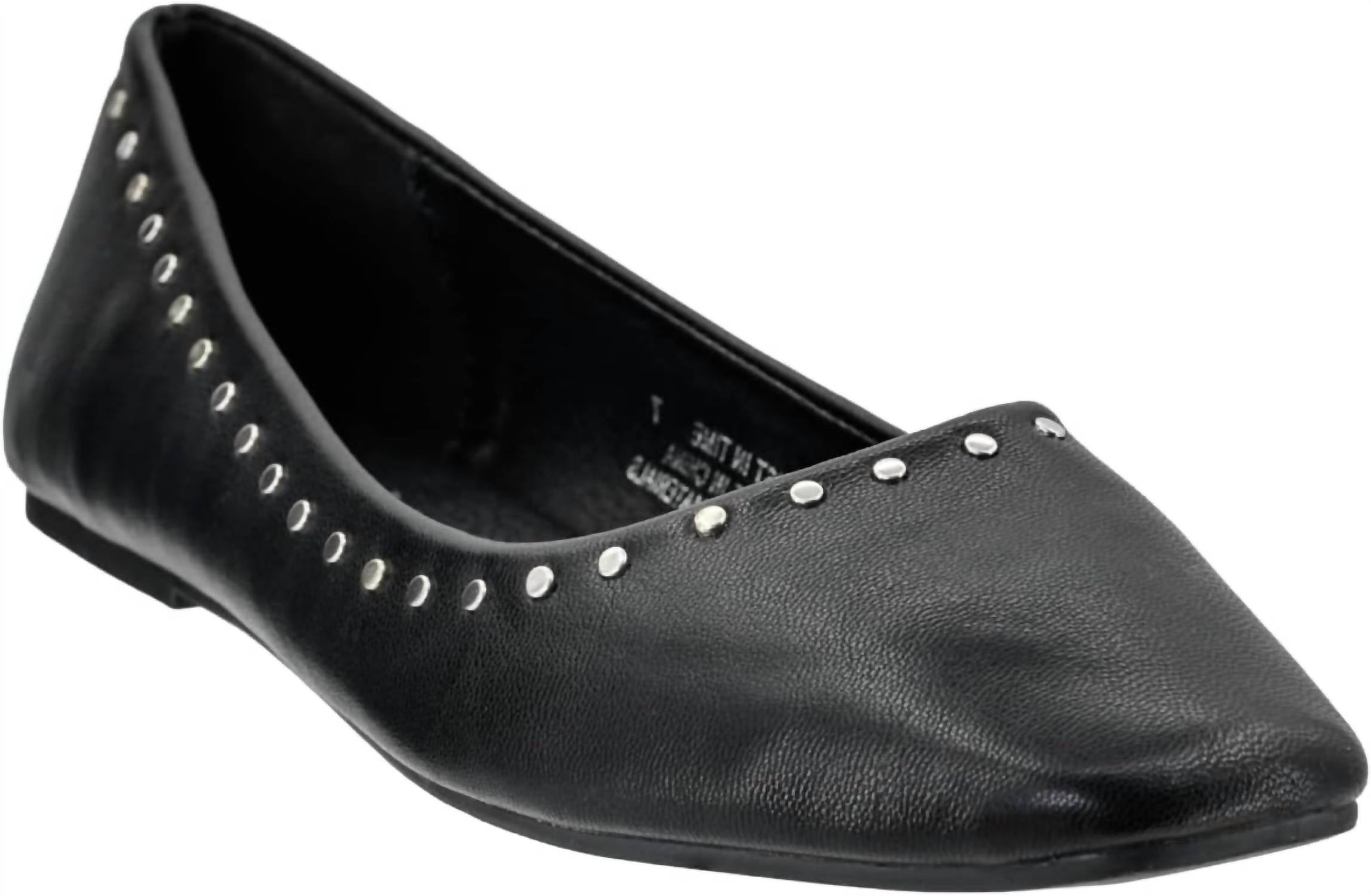 Women's Just In Time Flats Shoe In Black