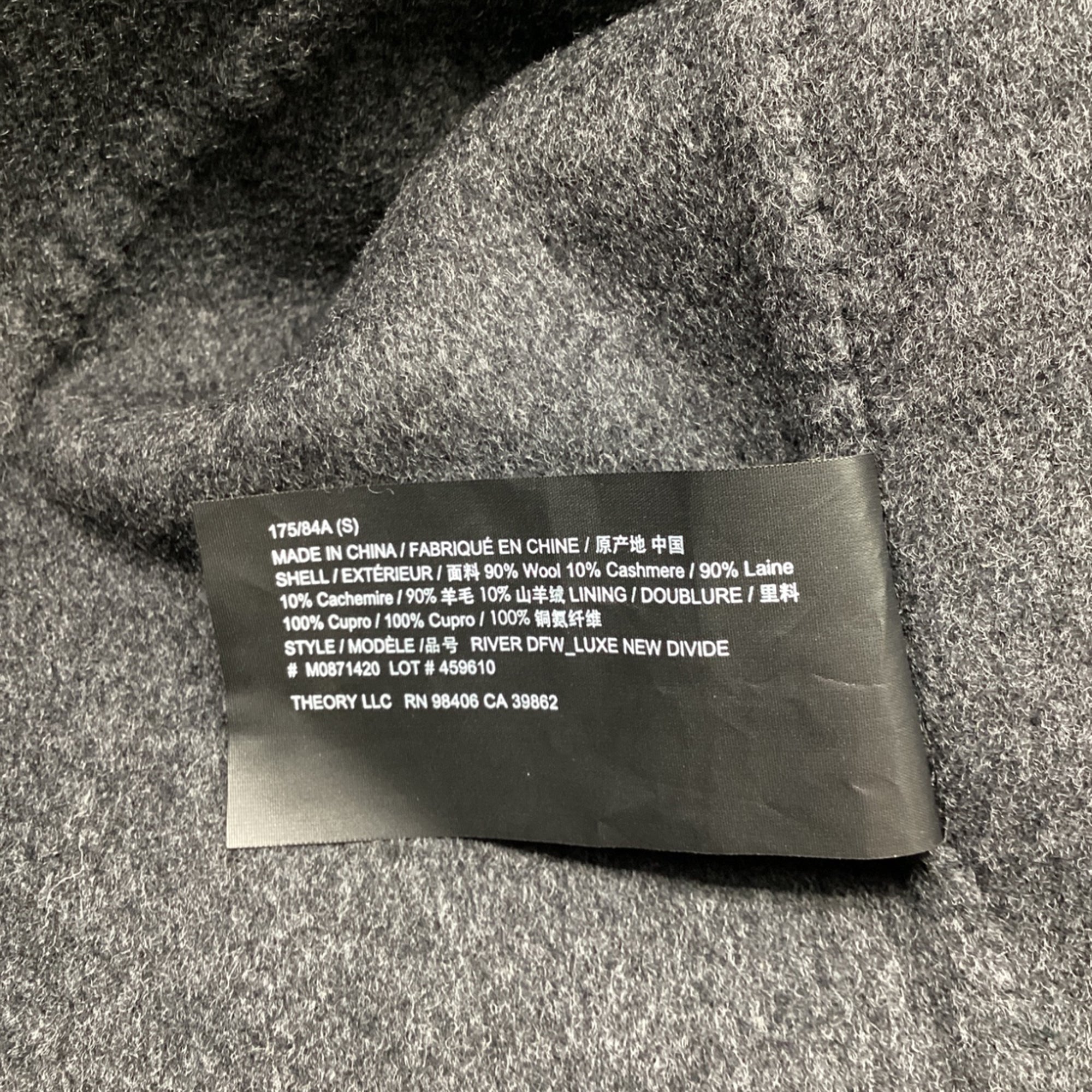 Theory Trucker Jacket in Grey Wool