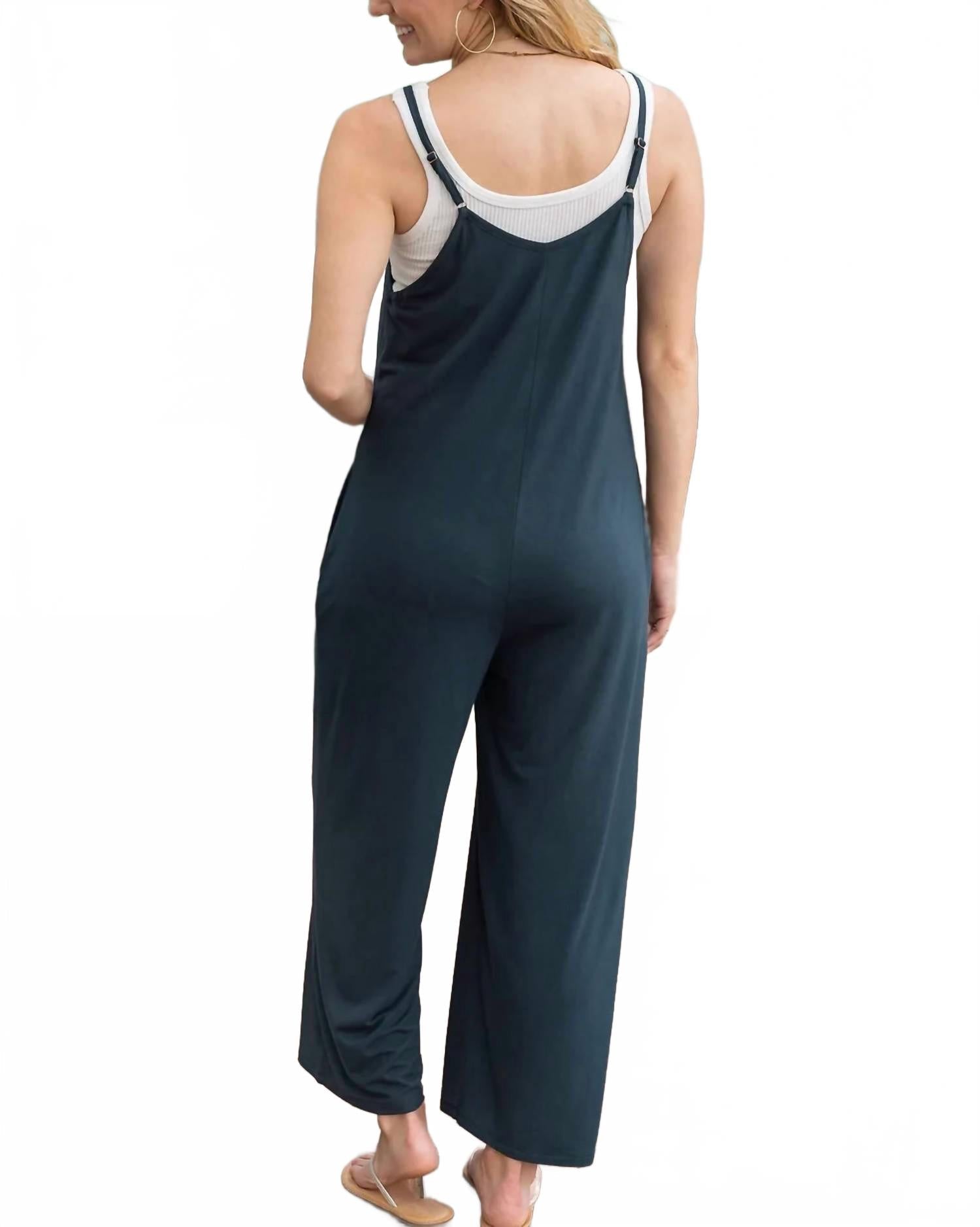 Everyday Jumpsuit In Deep Sea