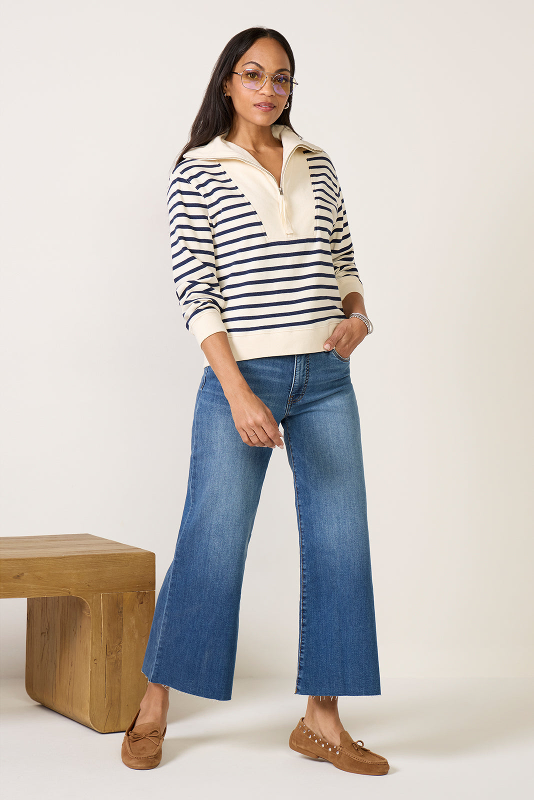 Women's Meg High Rise Wide Leg Jeans