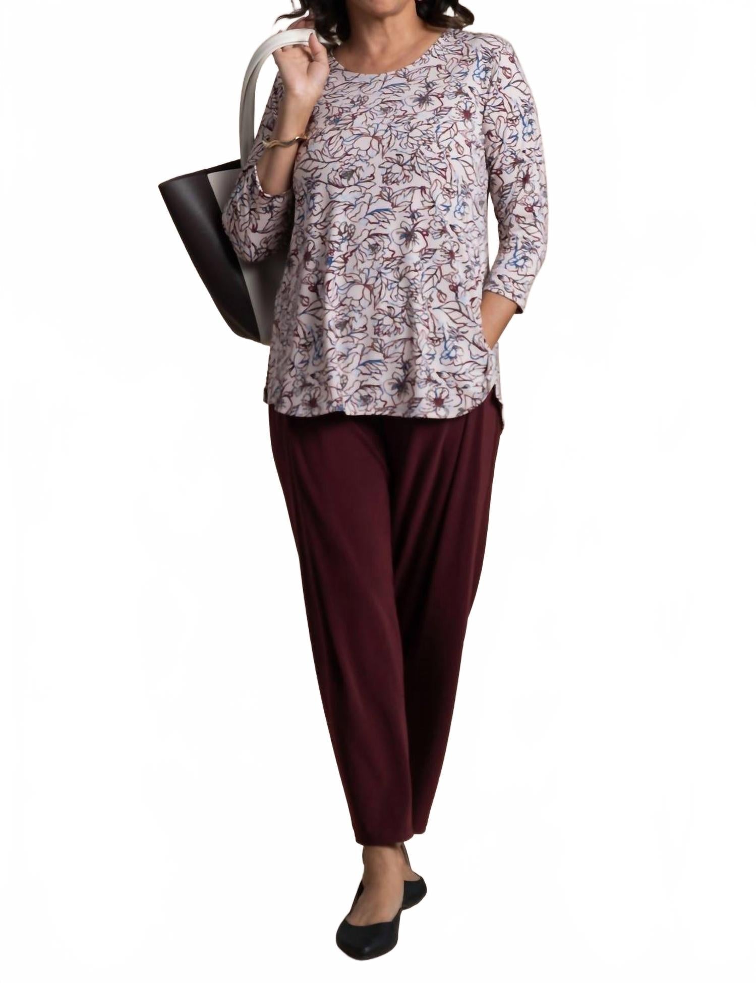 Go To Classic T Relax Shirt In Painted Blooms