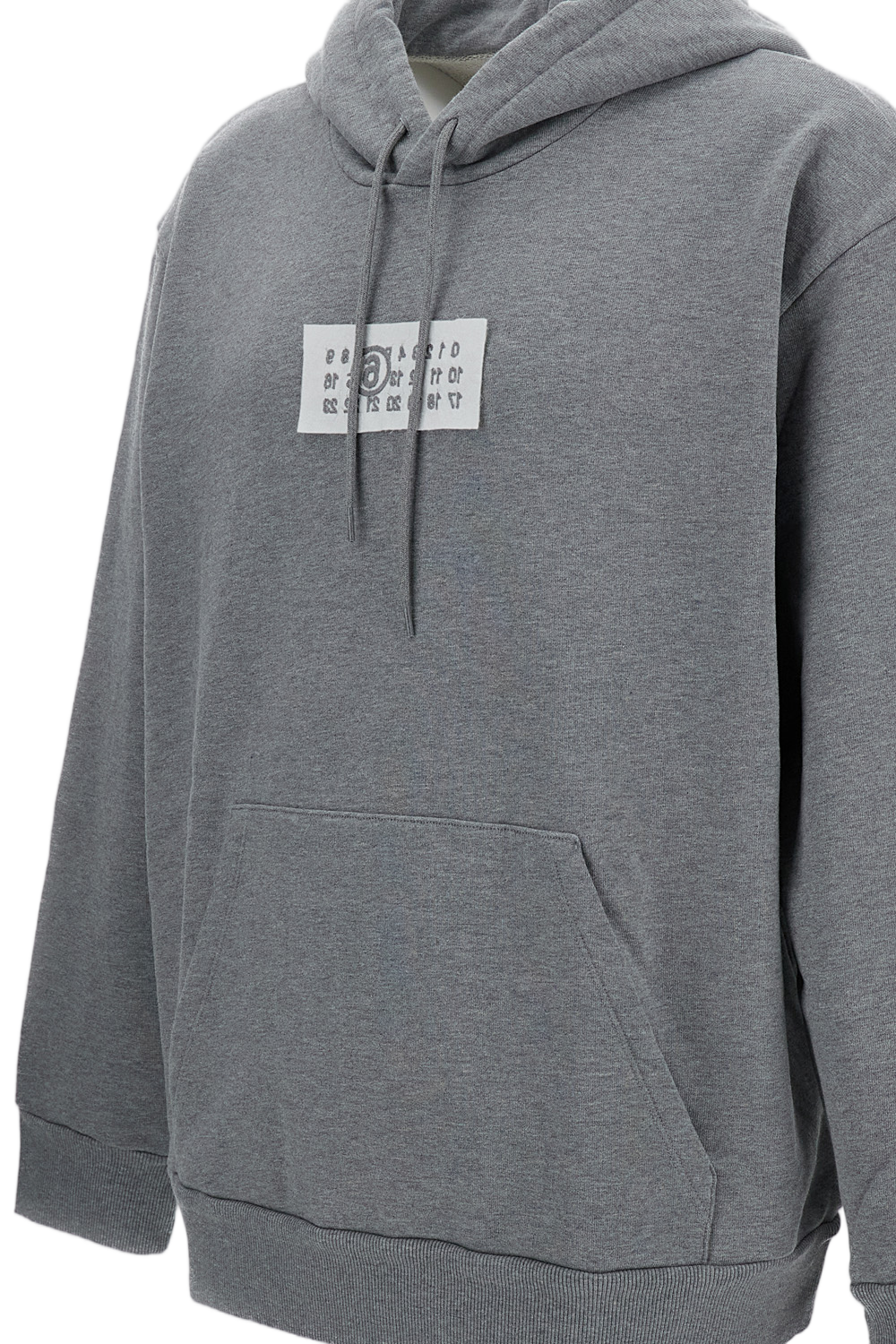 Boxy Fit Cotton Hoodie With Drawstring Hood And Kangaroo Pockets