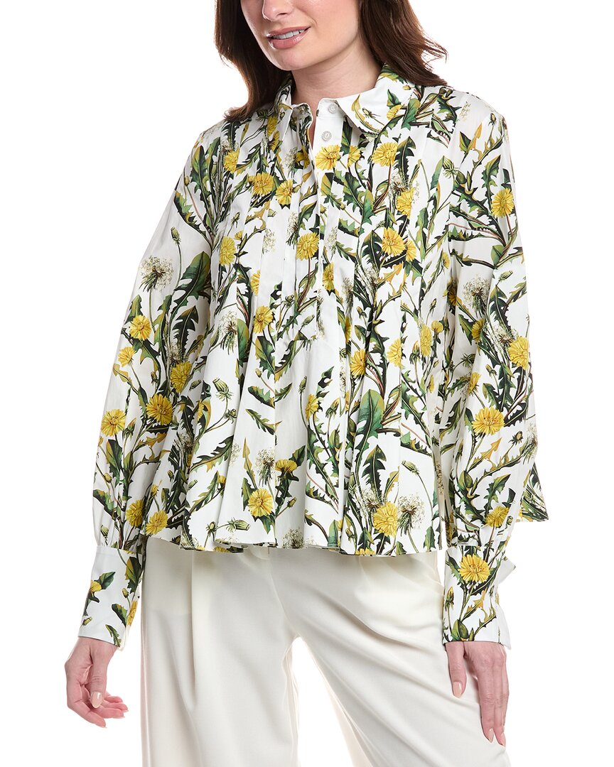 Oscar de la Renta Dandelions Poplin Shirt