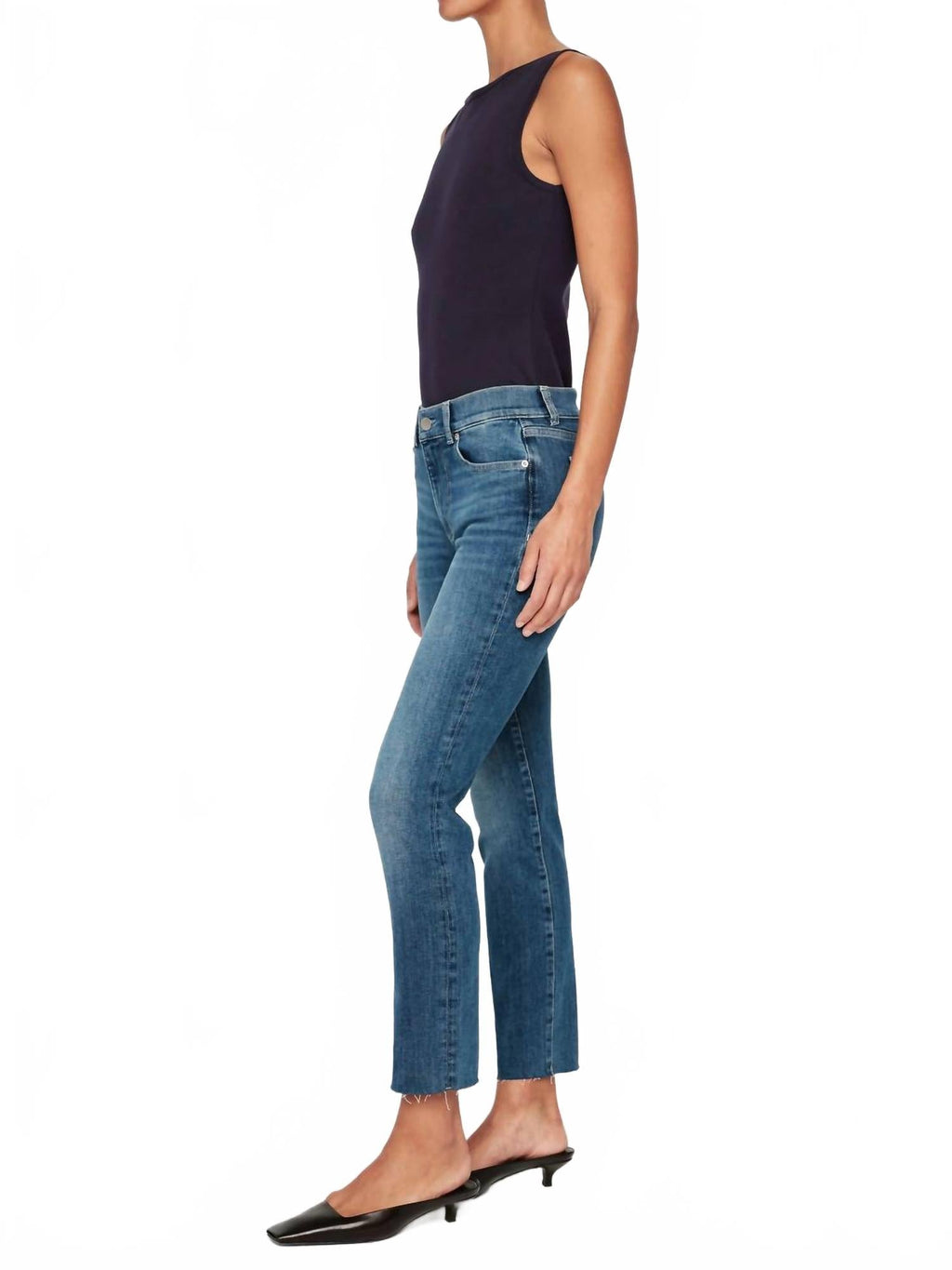 Mara Ankle Straight Jean In Chancery