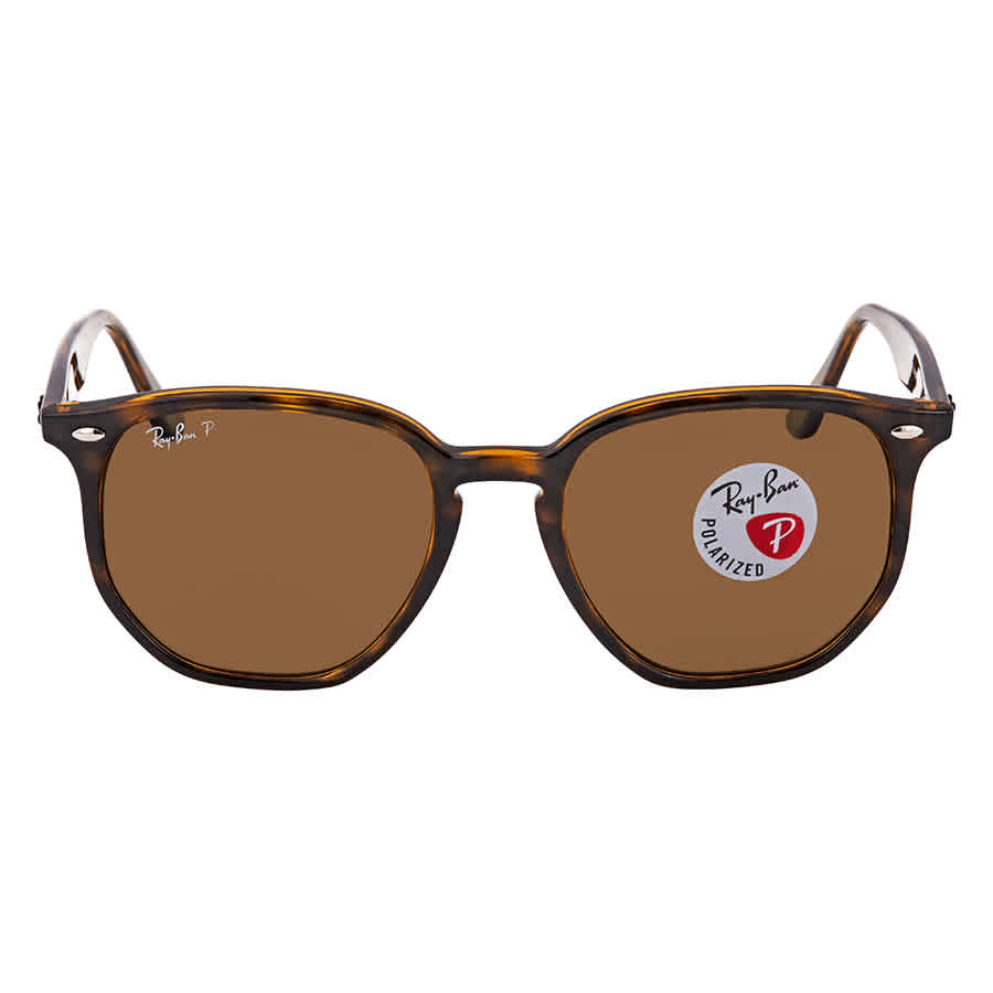 Ray Ban Polarized Brown Classic B-15 Hexagonal Sunglasses RB4306 710/8354