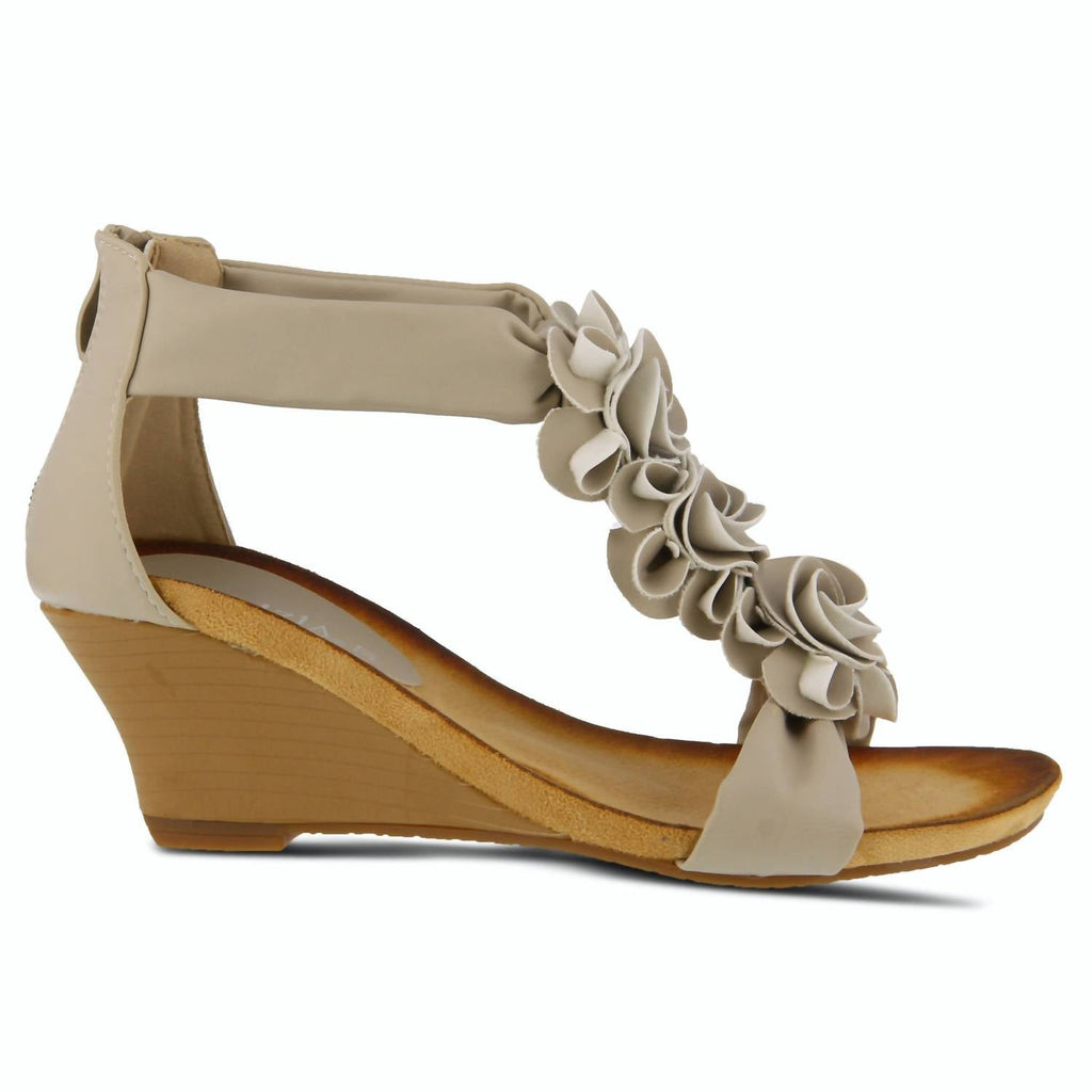 Women's Harlequin Wedge Sandal In Beige