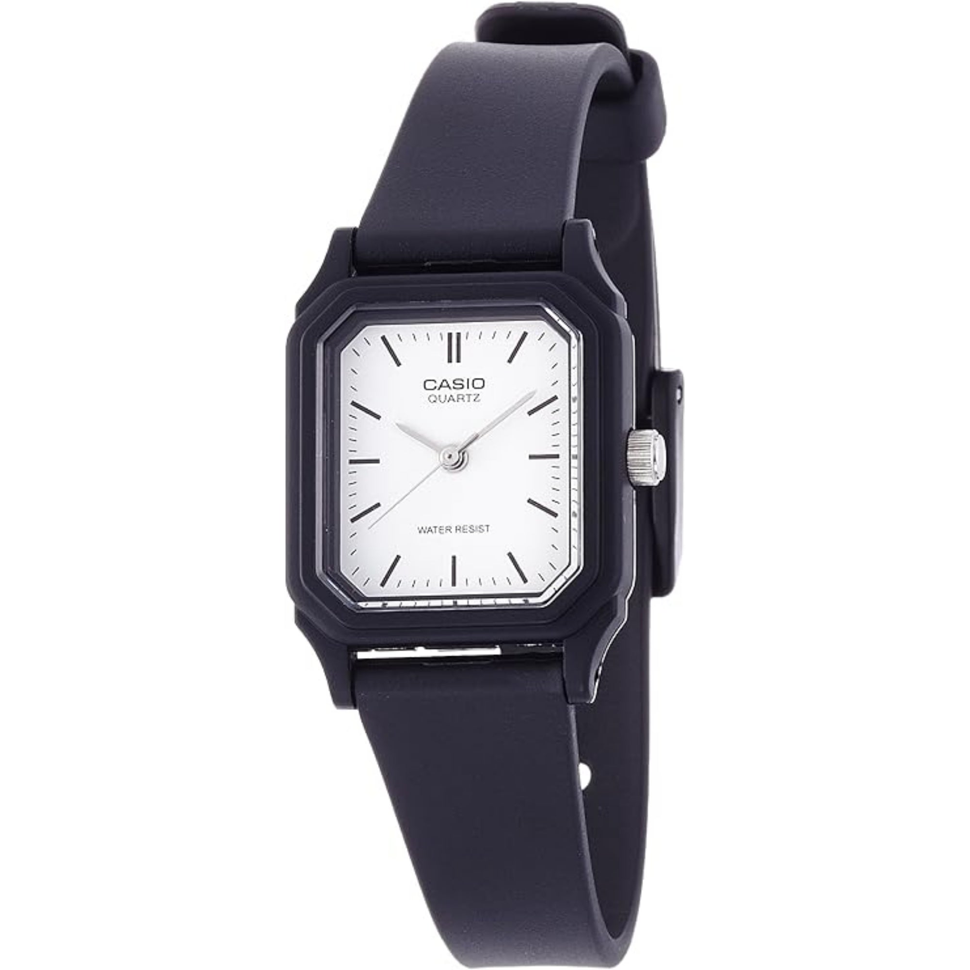 Casio Women’s Black Analog Watch White Dial - LQ-142-7E