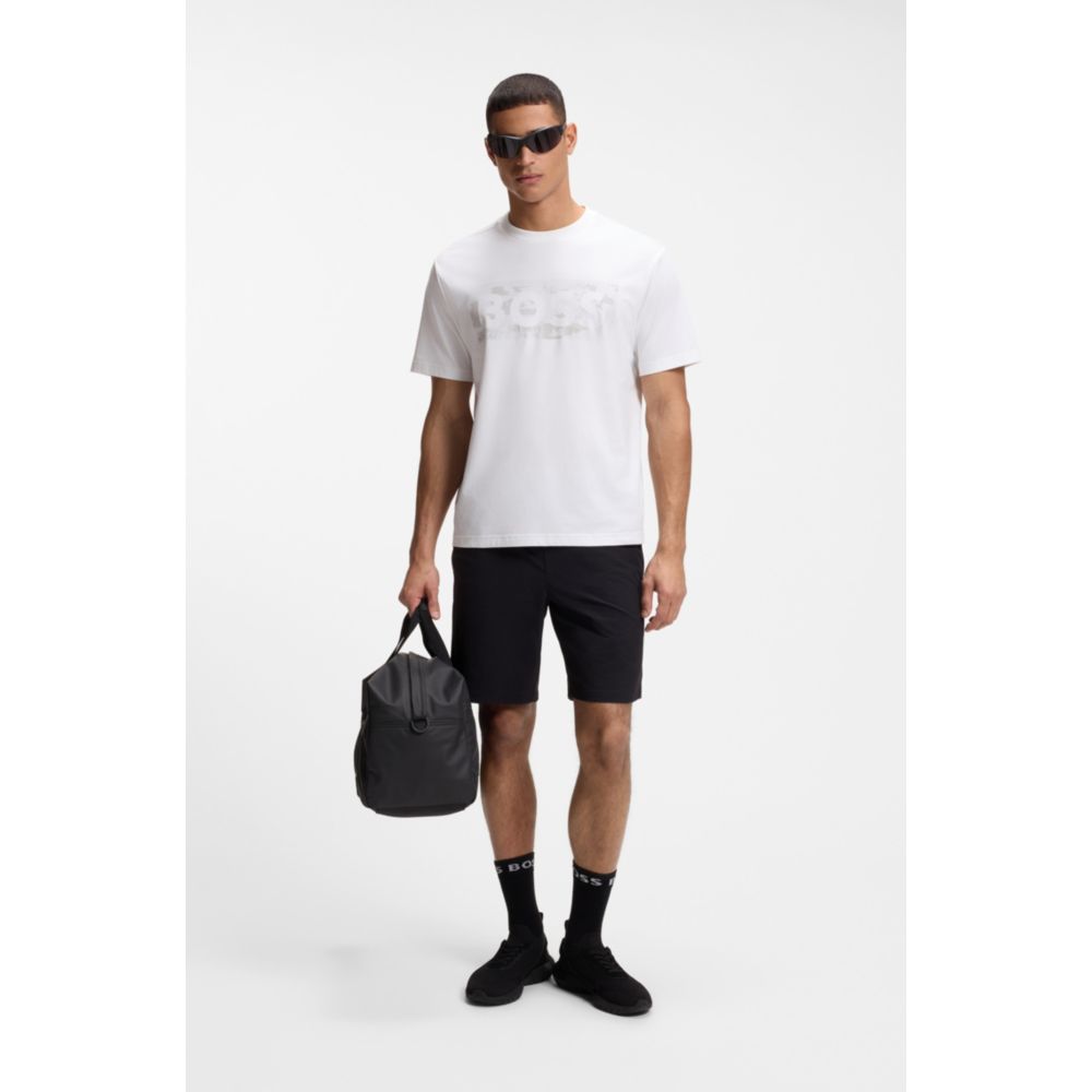 Logo-artwork T-shirt in stretch cotton