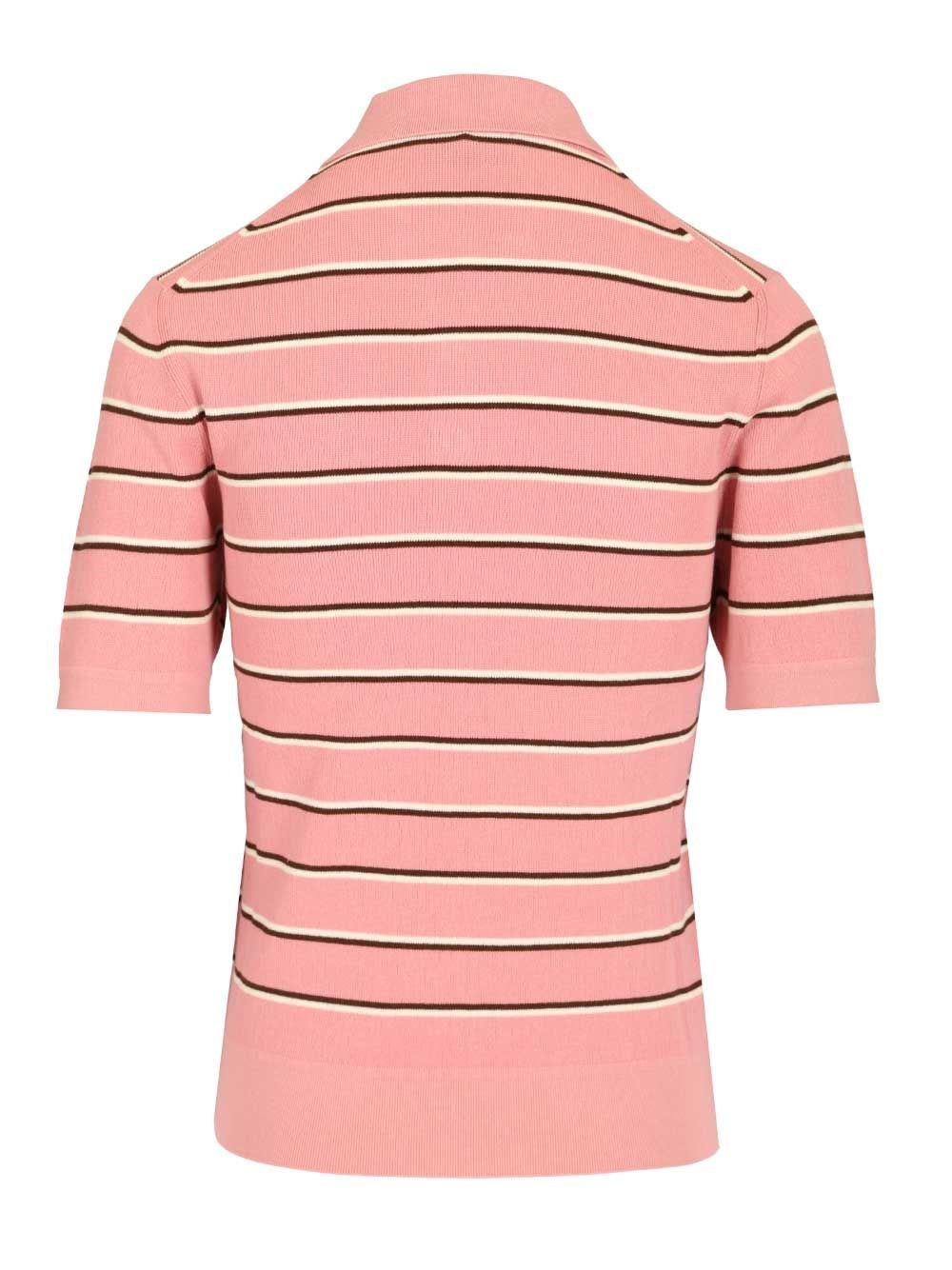 Miu Miu Women Striped Polo Shirt