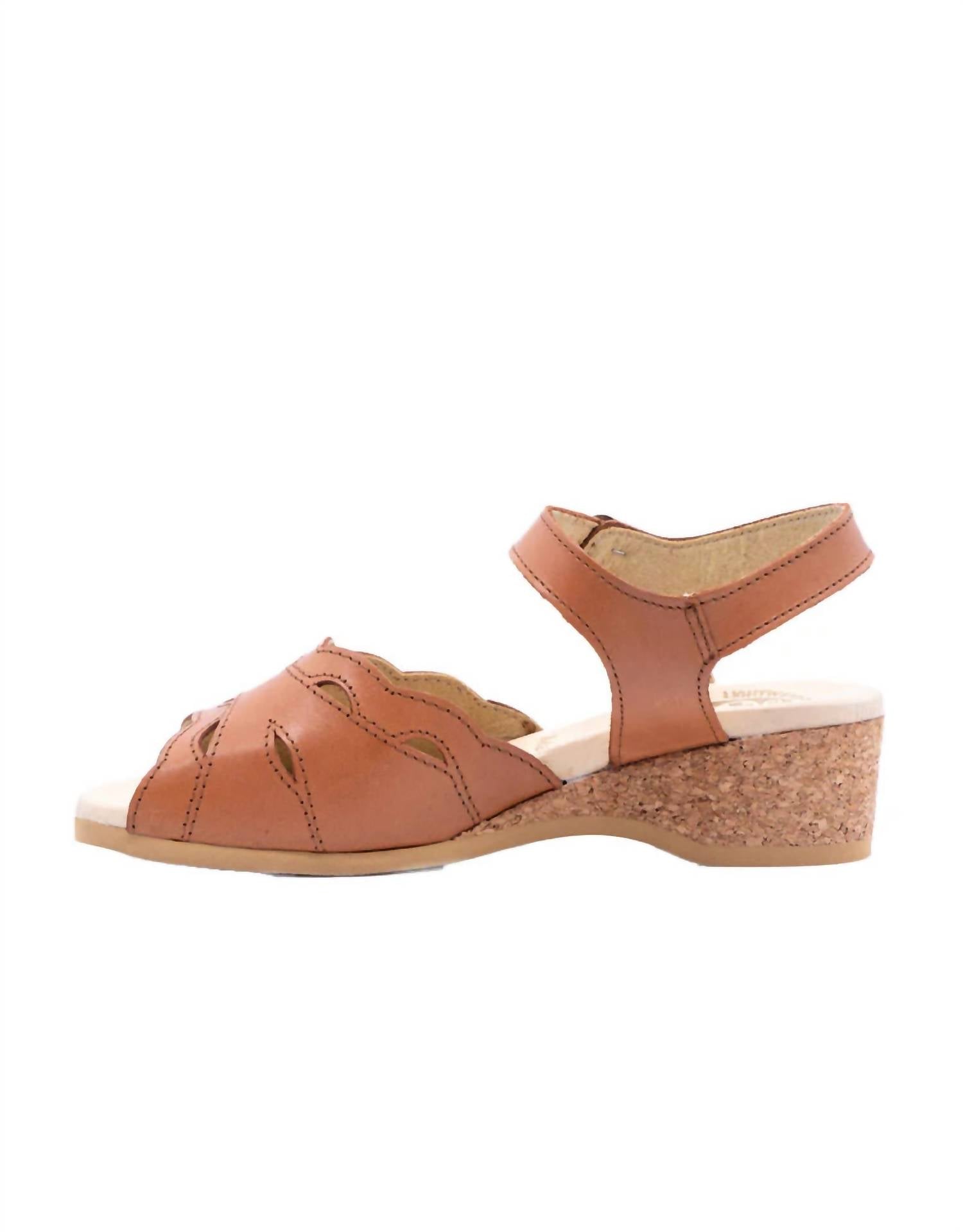 Women's Ariel Cork Wedge Sandals In Tan