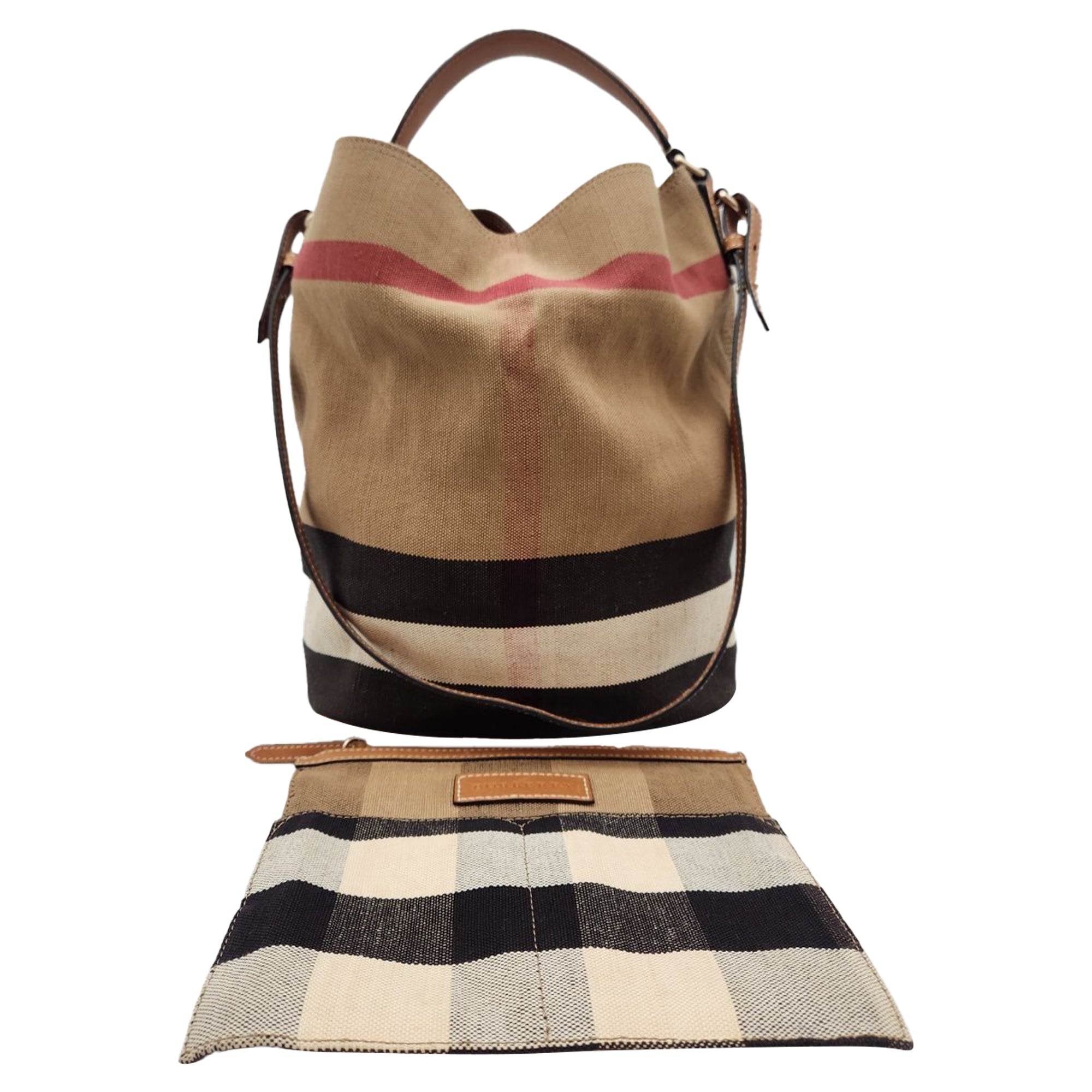 House Check Ashby Hobo Bag Medium Condition