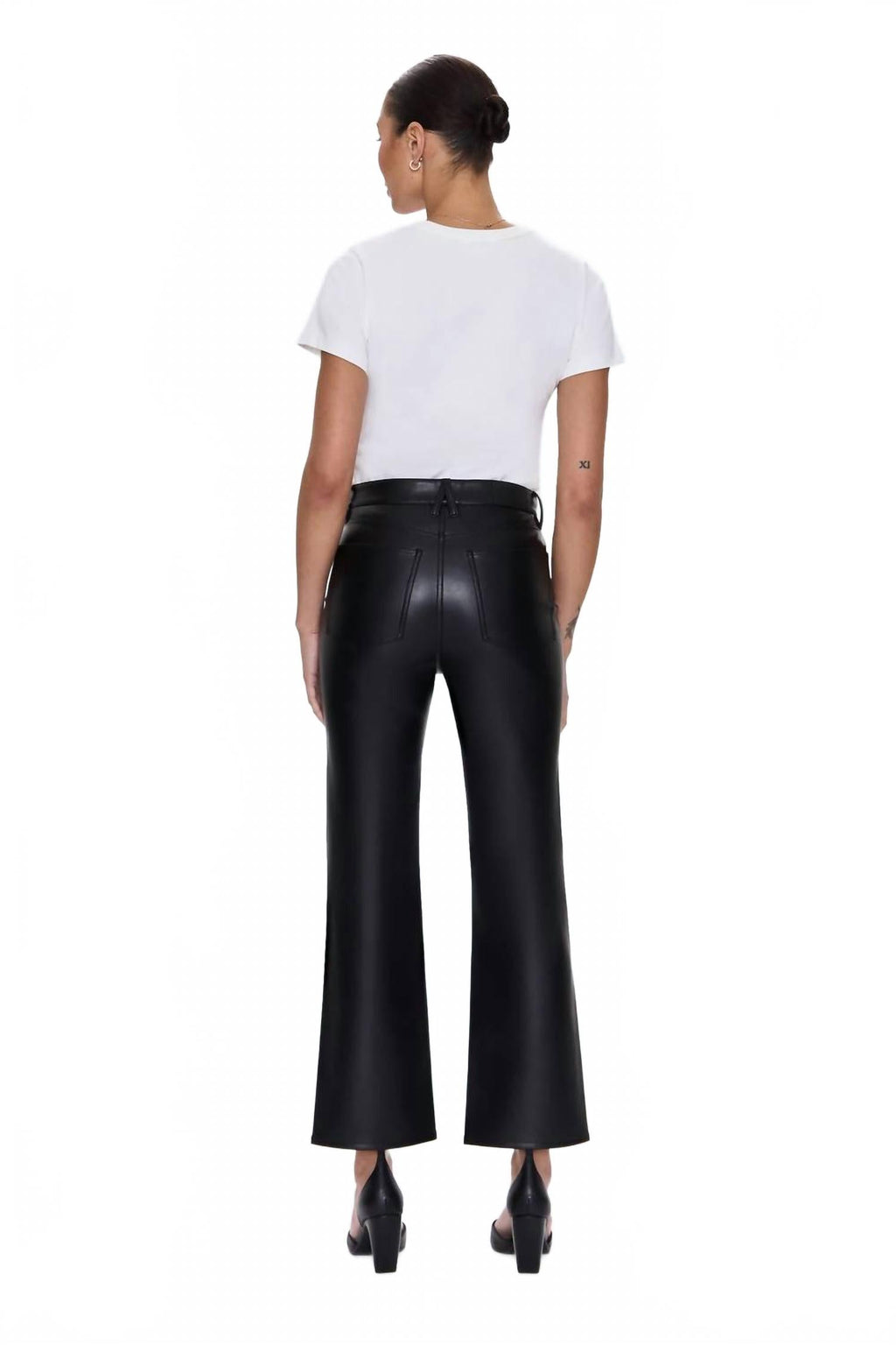 Alley High Rise Vintage Ankle Bootcut Jeans In Oynx