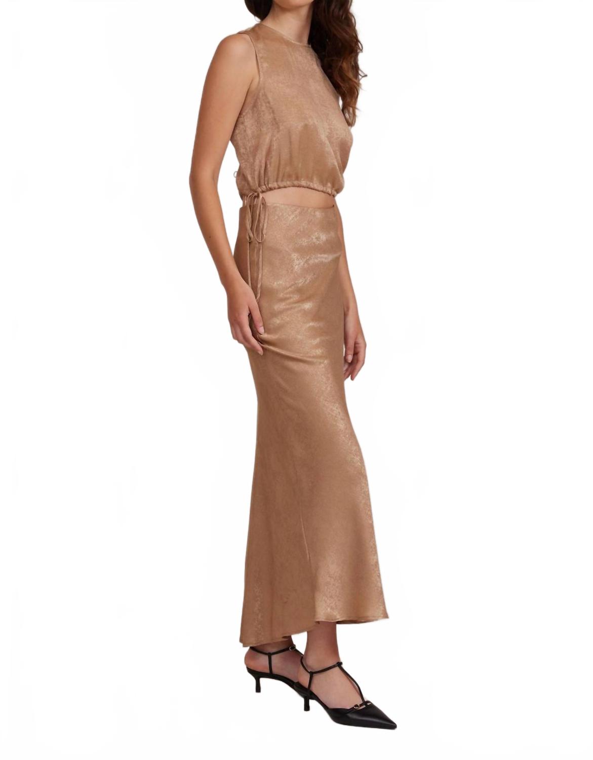 Katianna Maxi Skirt In Gold