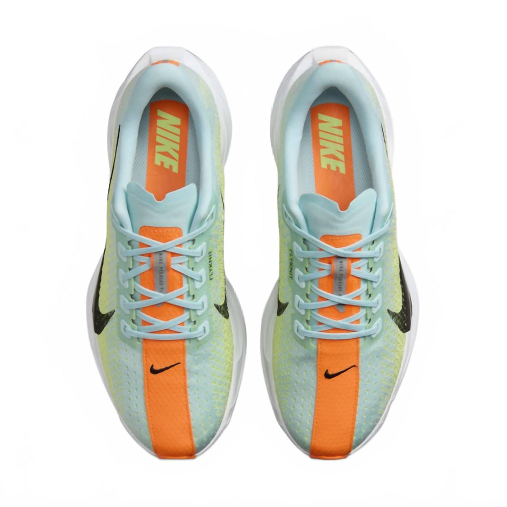 Men's Pegasus Plus Running Shoes In Glacier Blue/light Lemon Twist/life Lime/black