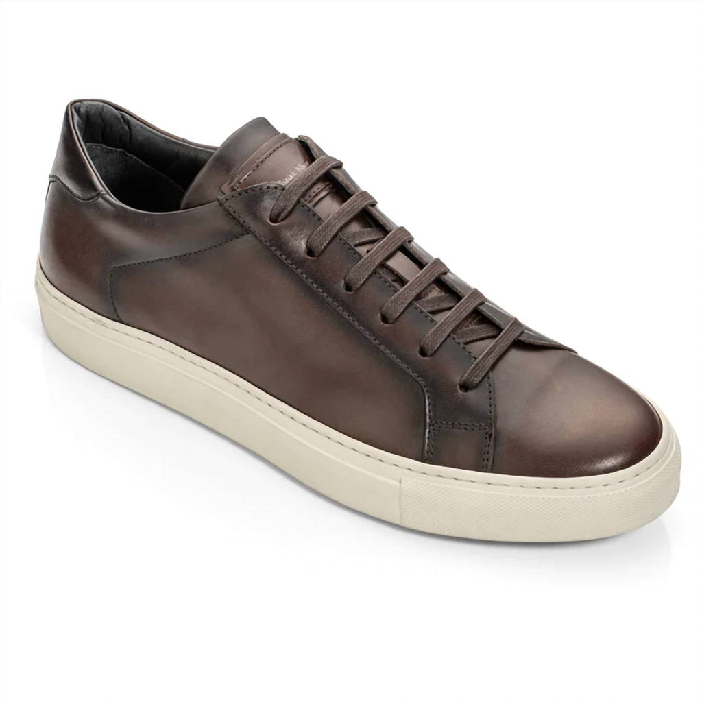 Men's Pescara Sneaker In Dark Brown Calf