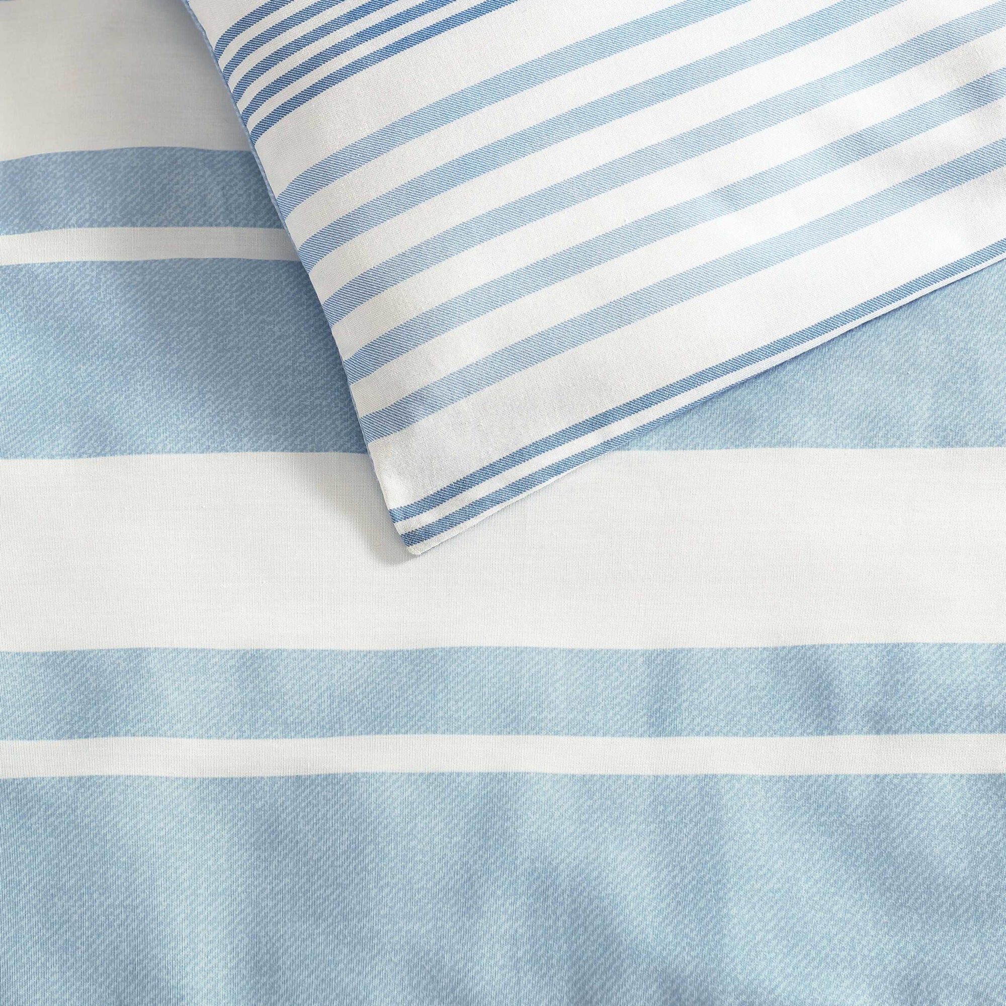Nautica Riverside Stripe Blue Twin Comforter Set