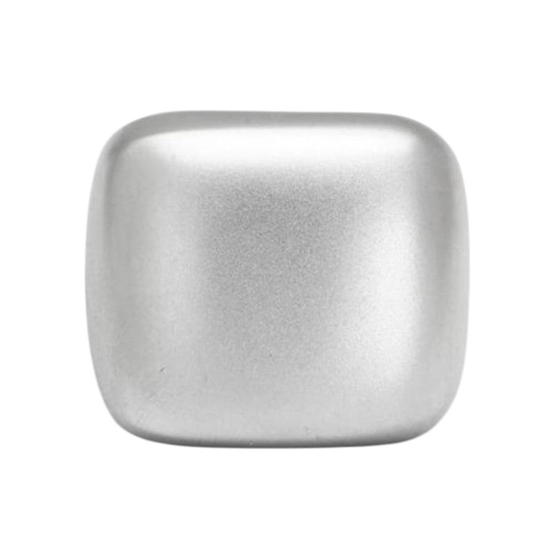 Matte Rhodium Brass Ring with No Stone