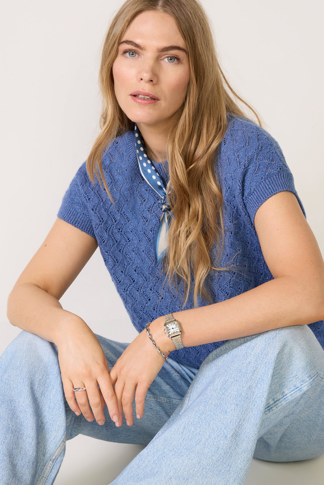 Women's Manae Pointelle Knit Top