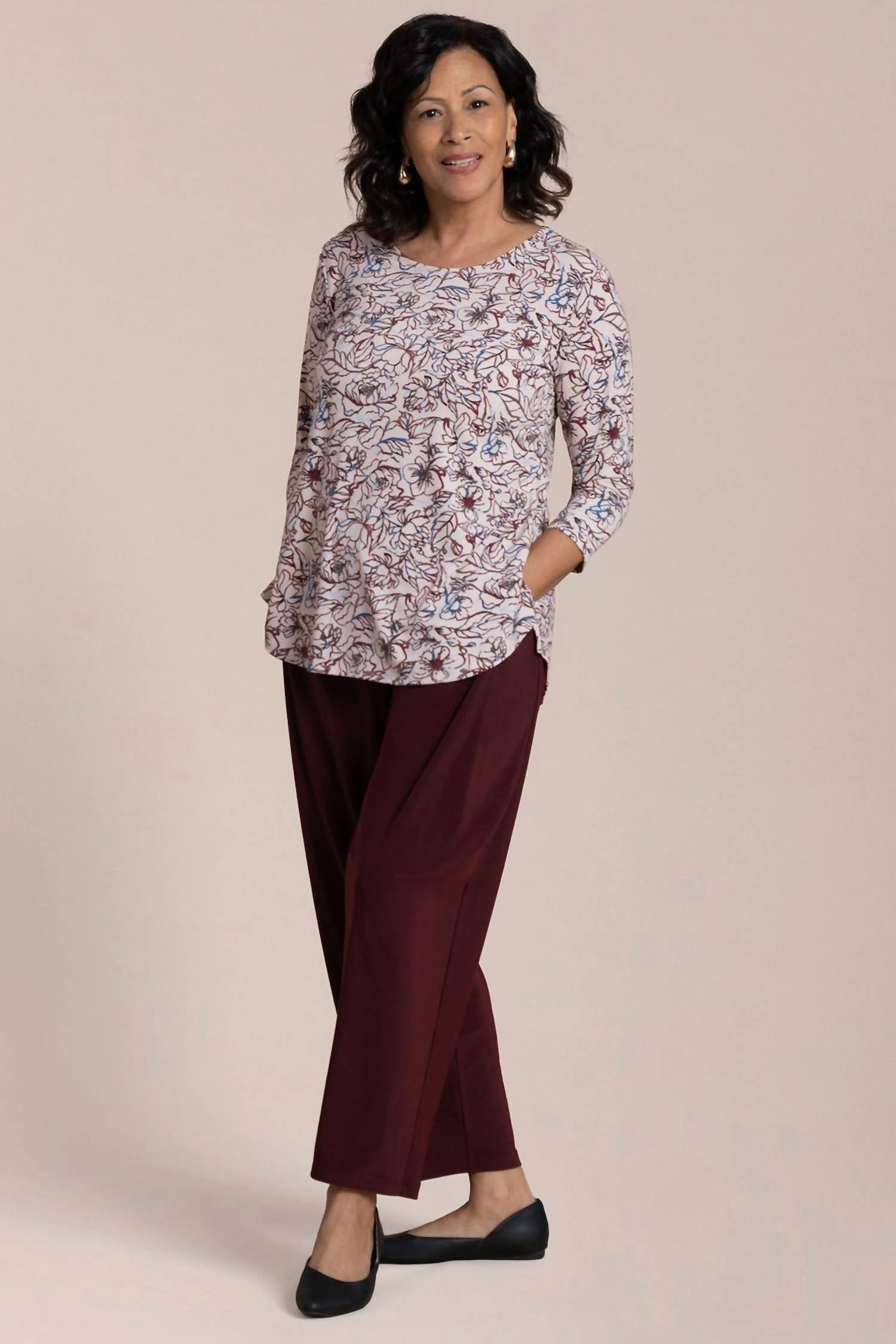 Go To Classic T Relax Shirt In Painted Blooms