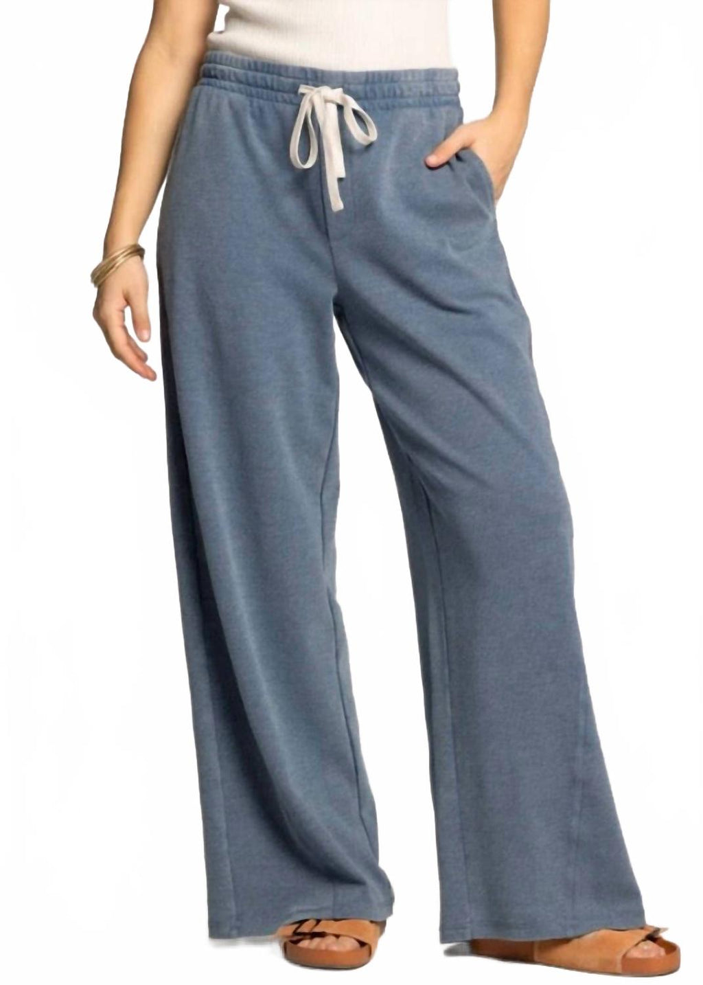Washed Denim Nova Pants In Blue