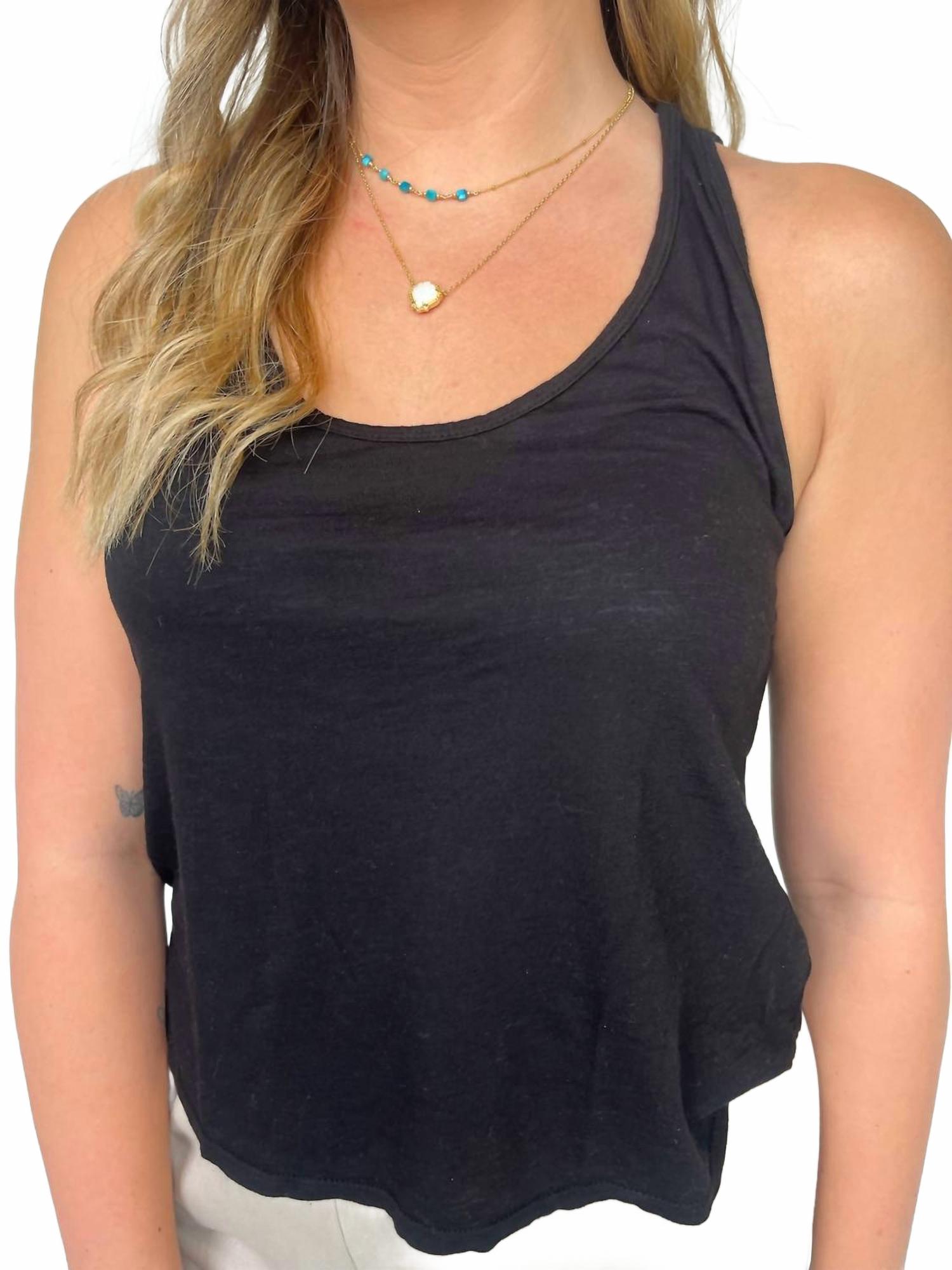 New Boyfriend Tank In Black