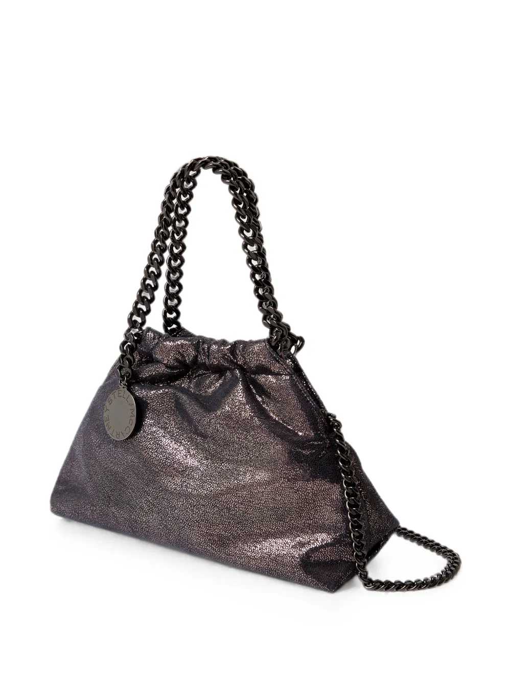 Stella Mccartney Women Falabella Mini Tote Bag With Crackle Effect