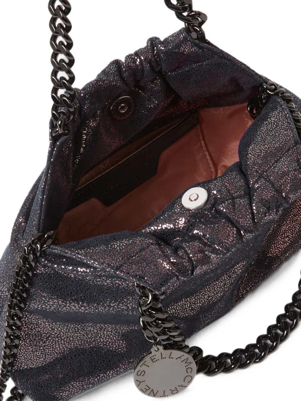 Stella Mccartney Women Falabella Mini Tote Bag With Crackle Effect