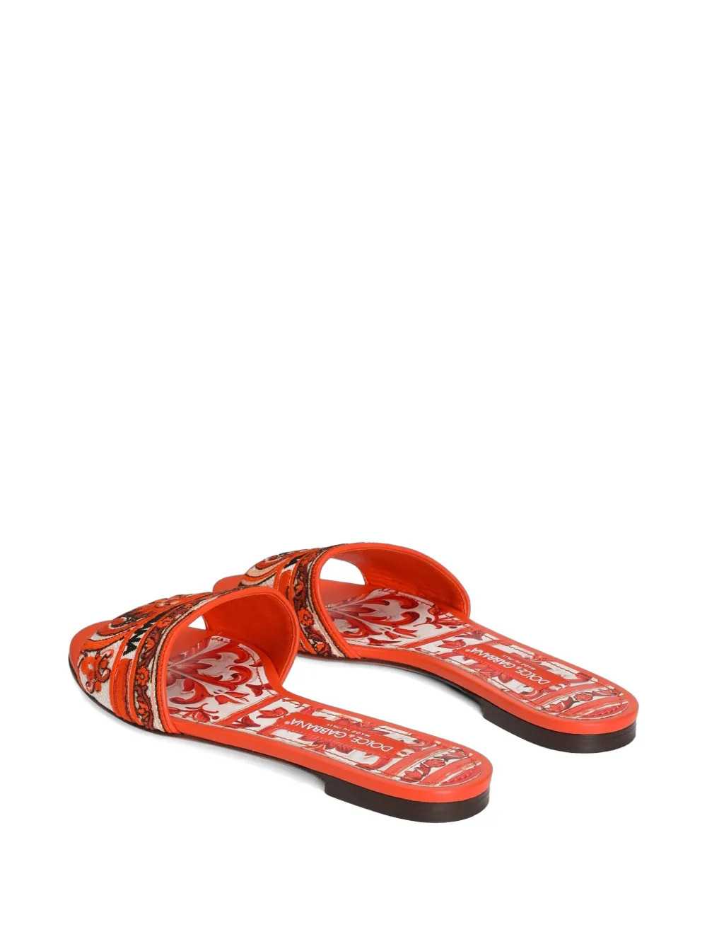 Dolce & Gabbana Women Slippers With Majolica Embroidery