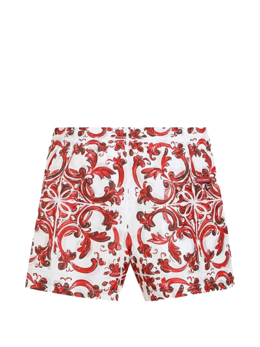 Dolce & Gabbana Men Majolica Print Swimsuit