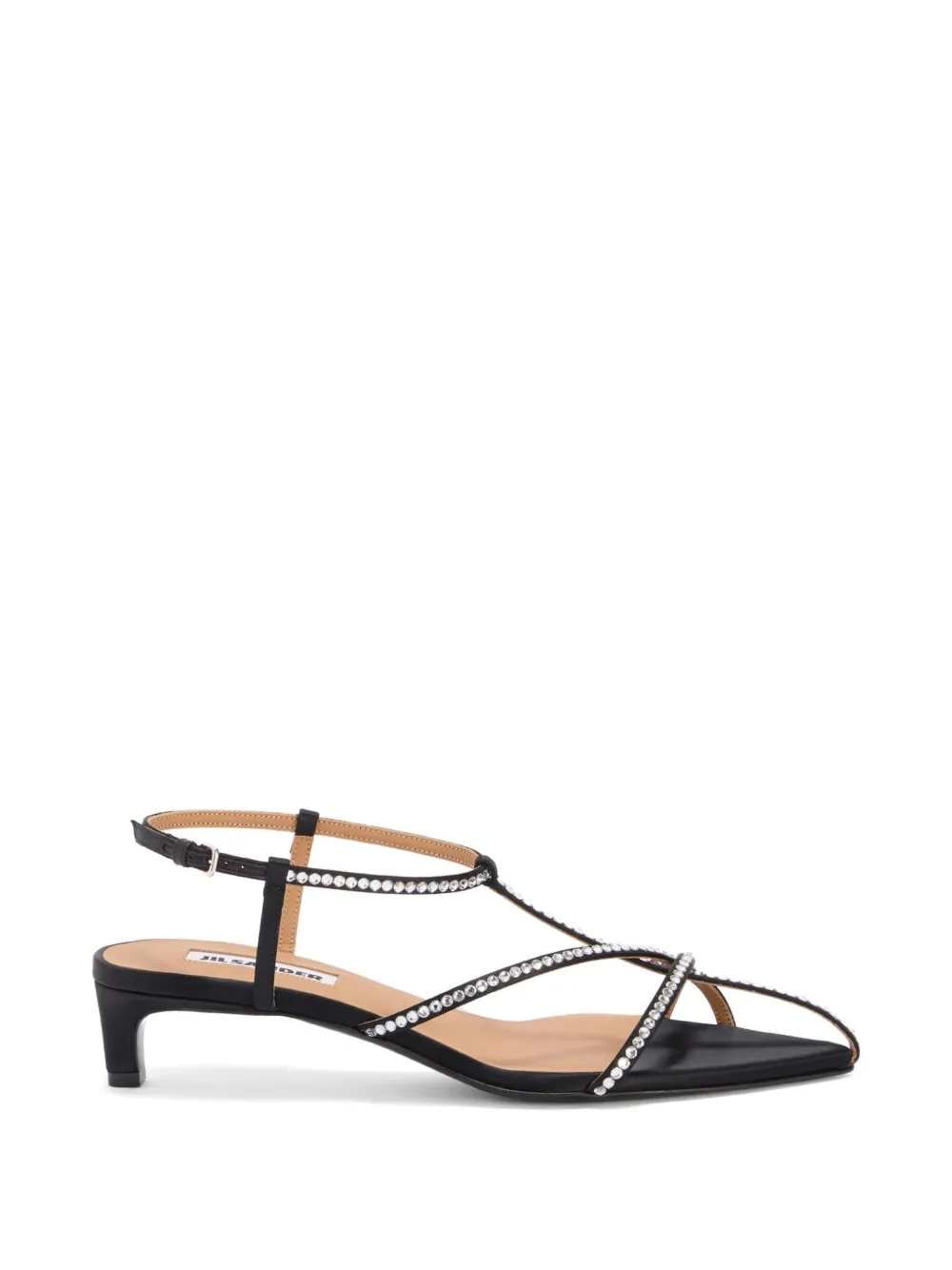 Jil Sander Women Low-Heeled Cage Sandals