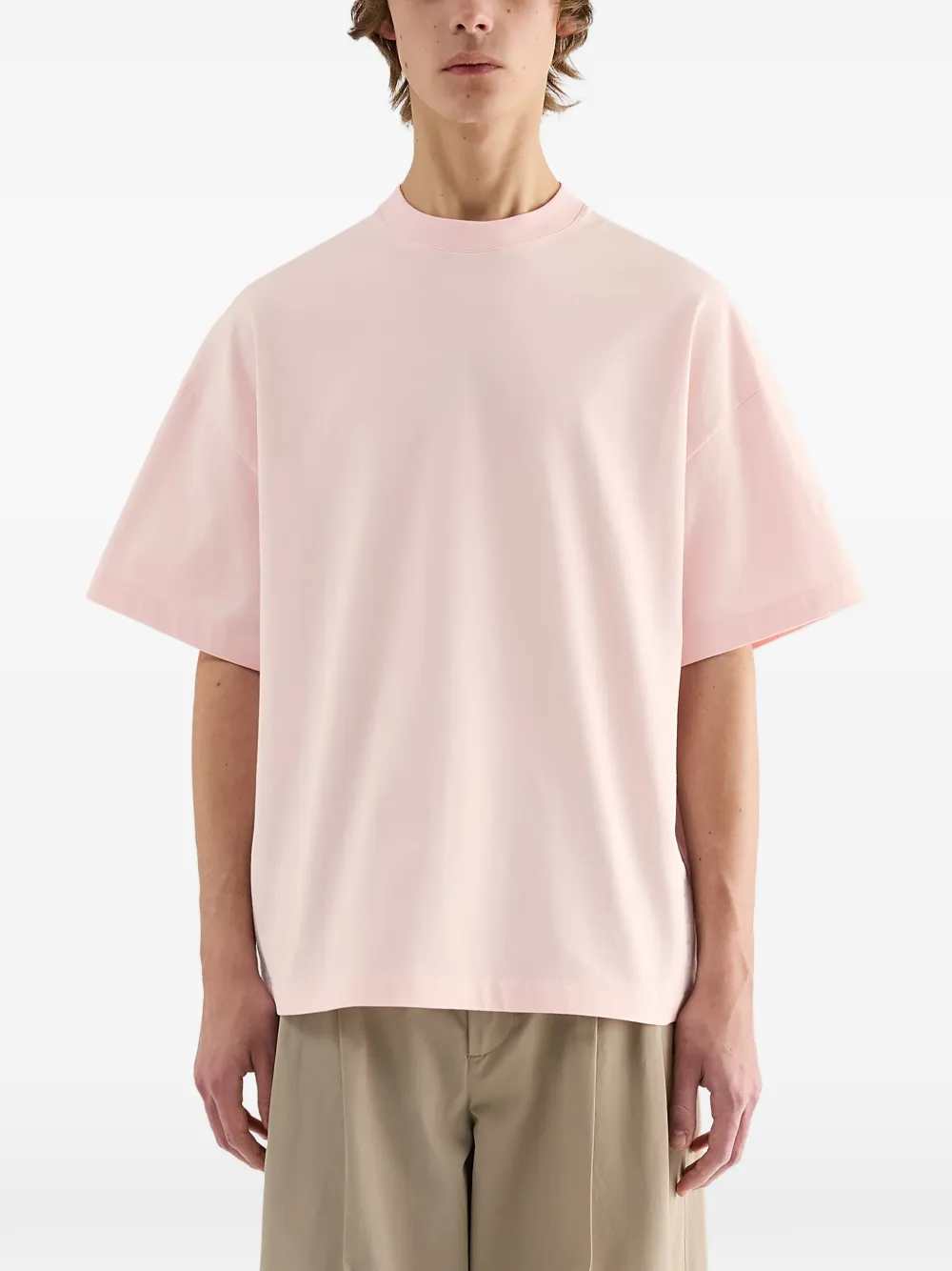 Jil Sander Men Crew-Neck Cotton T-Shirt