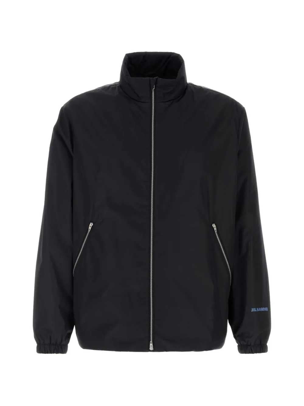 Jil Sander Men Zip-Up Jacket With Logo Print